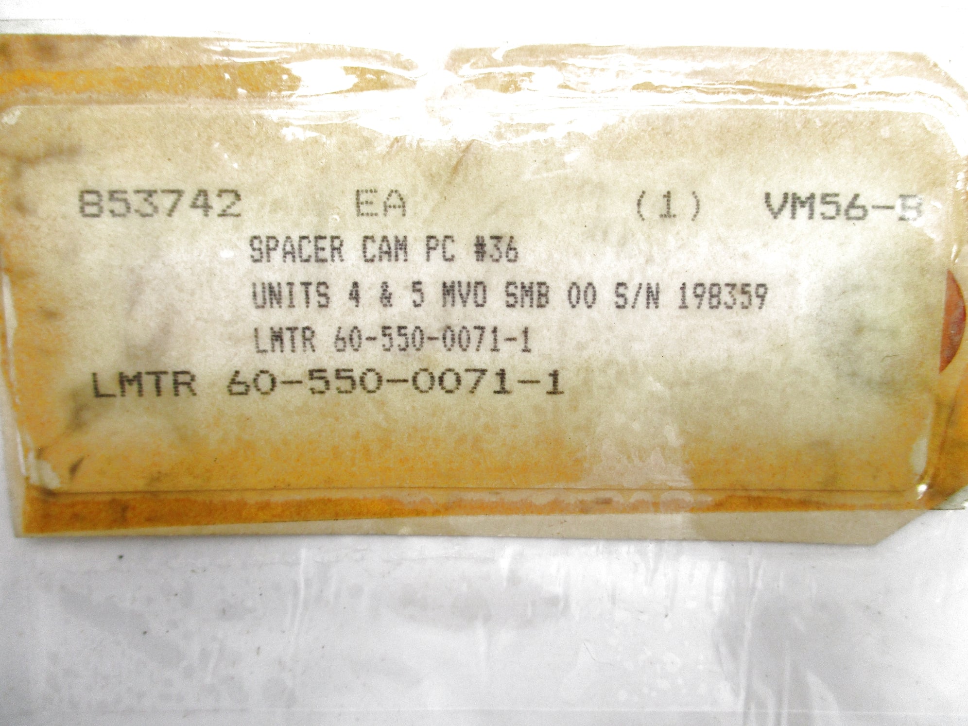 INDUSTRIAL MRO 60-550-0071-1 NSNP
