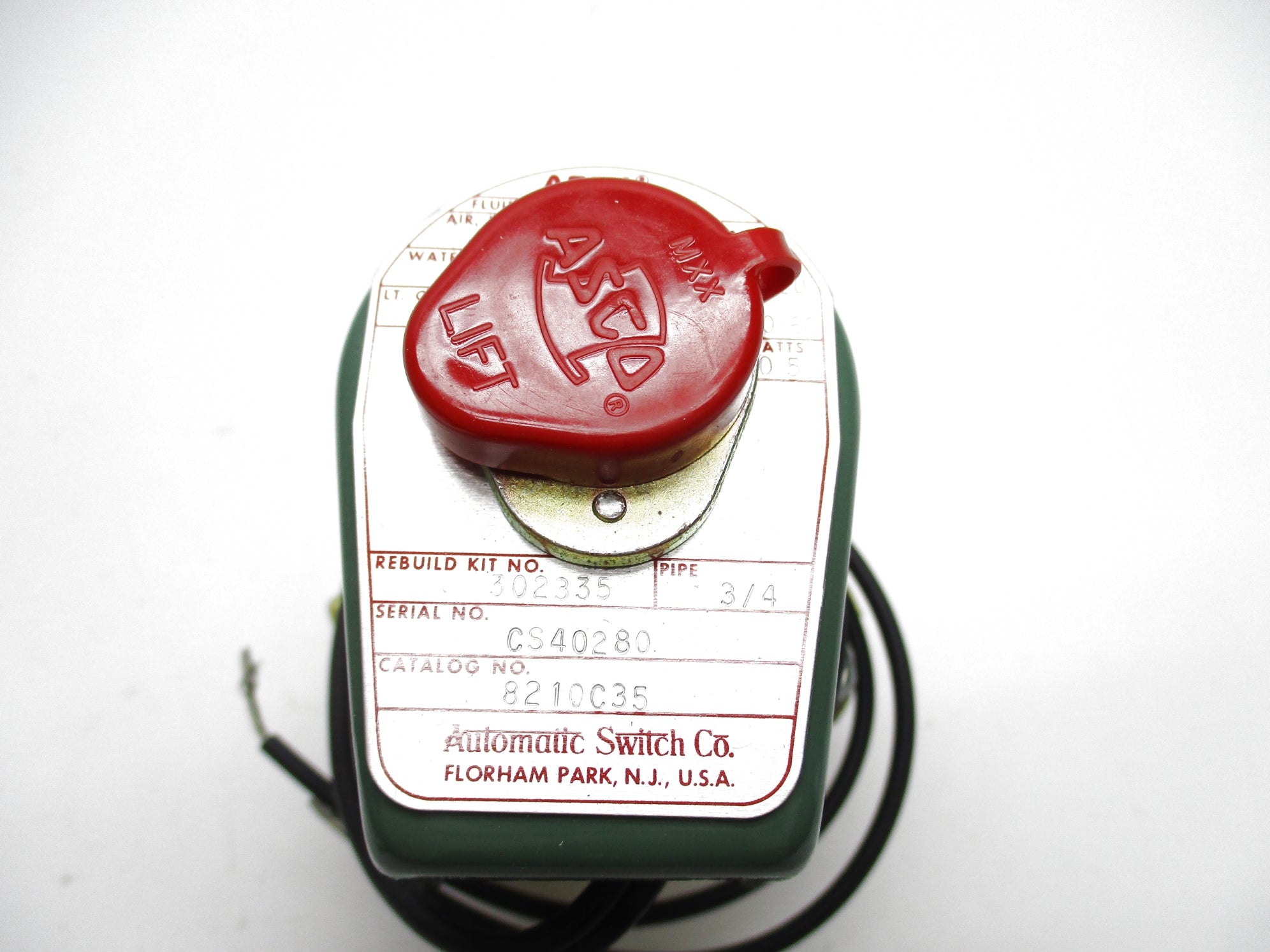 ASCO 8210C35 120V 125PSI 3/4" NSMP