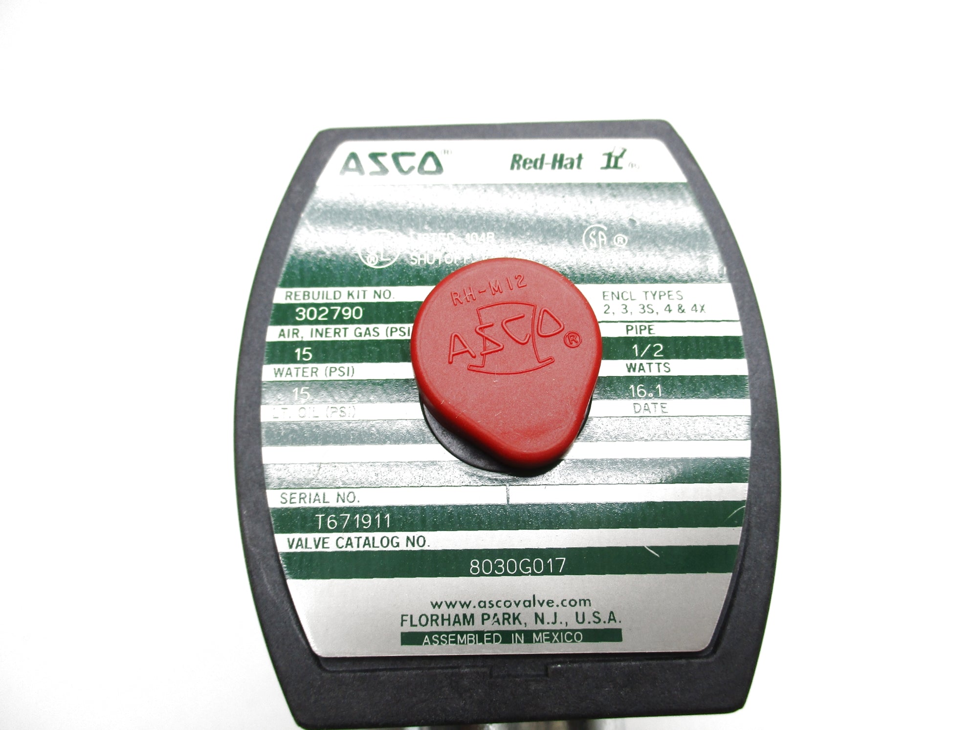 ASCO 8030G017 120/60 15PSI NSNP