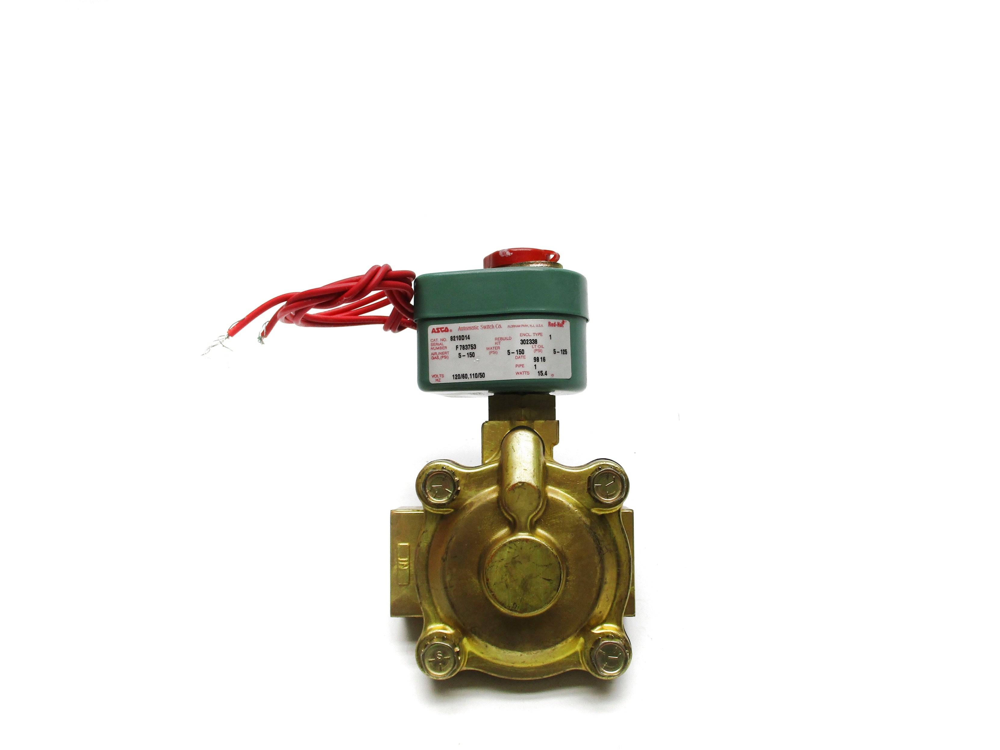 ASCO 8210D14 120/60 110/50 5-150PSI NSNP