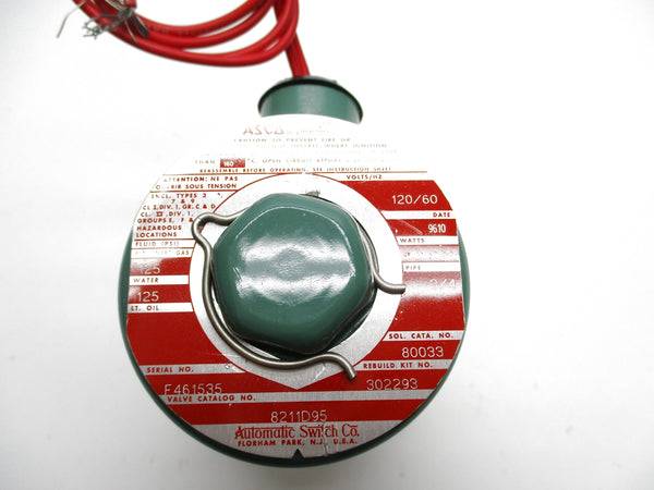 ASCO 8211D95 120V 125PSI 3/4" NSMP