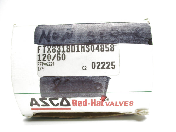 ASCO FTX8318D1MS04858 120V 100PSI 1/4" NSMP