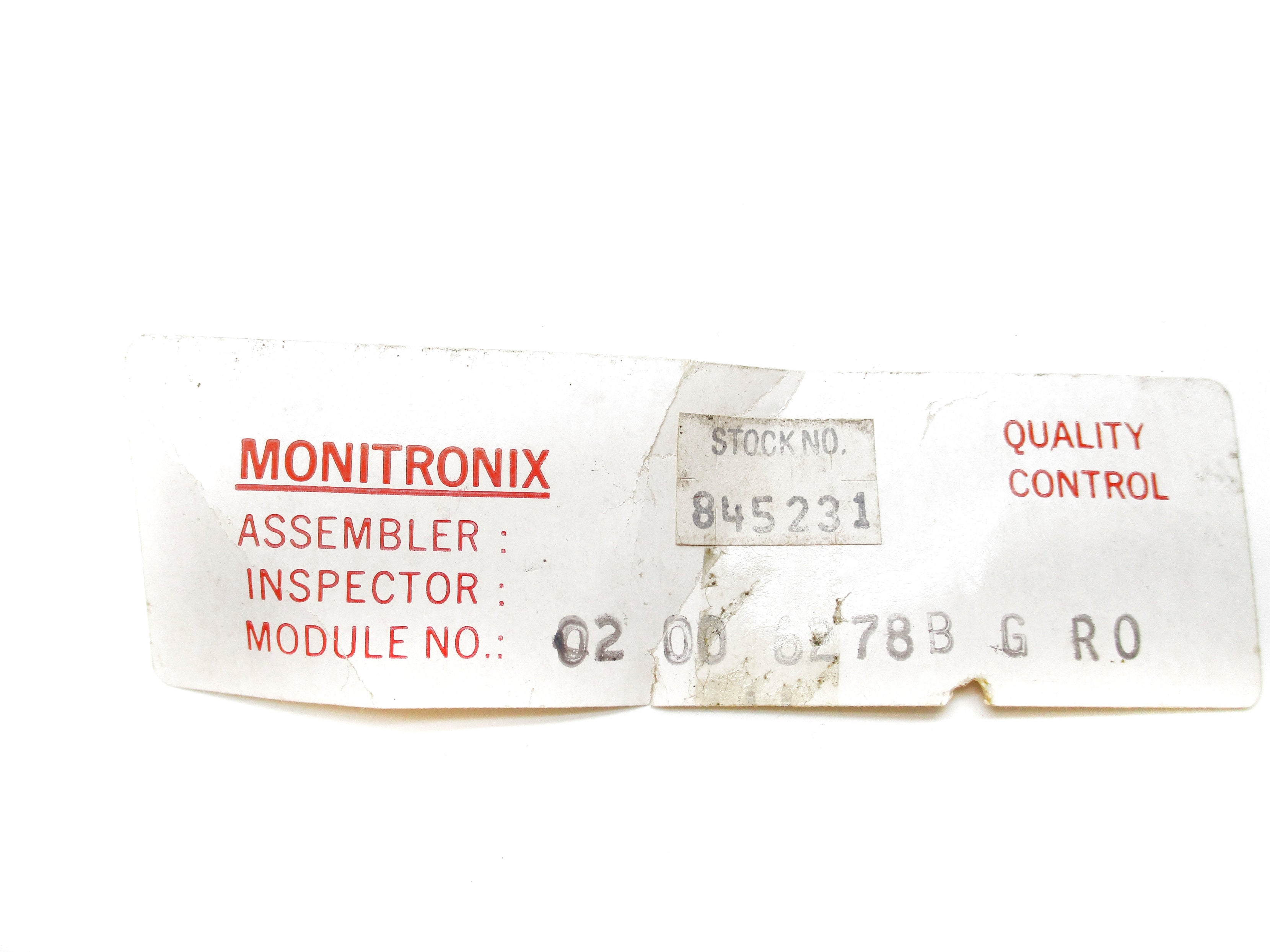 MONITRONIX 02006278BGR0 NSNP