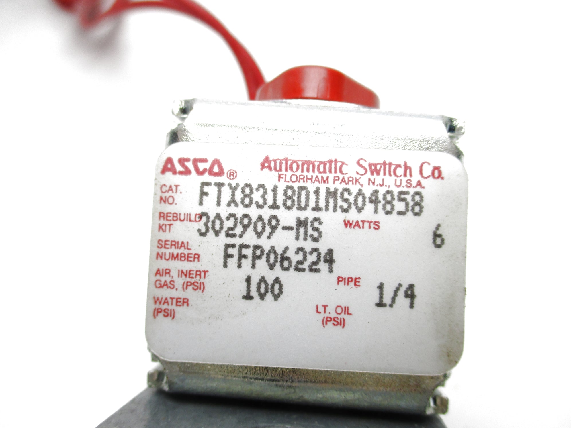 ASCO FTX8318D1MS04858 100PSI NSNP