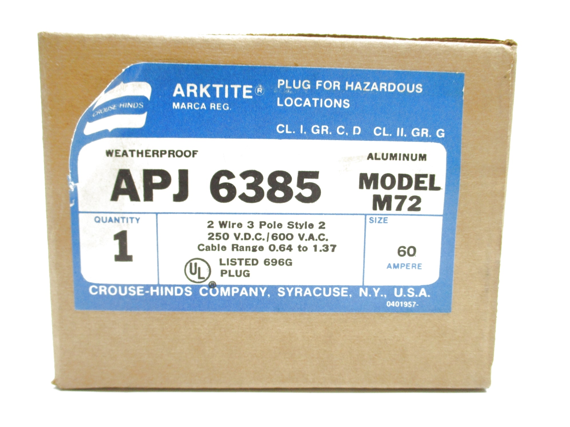 CROUSE-HINDS APJ6385 M72 NSMP