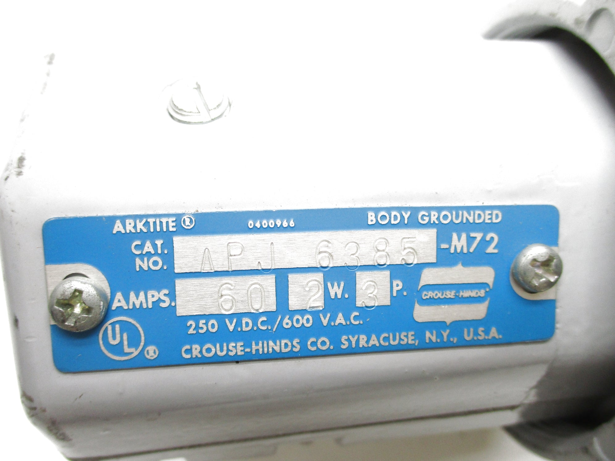 CROUSE-HINDS APJ6385-M72 UNMP