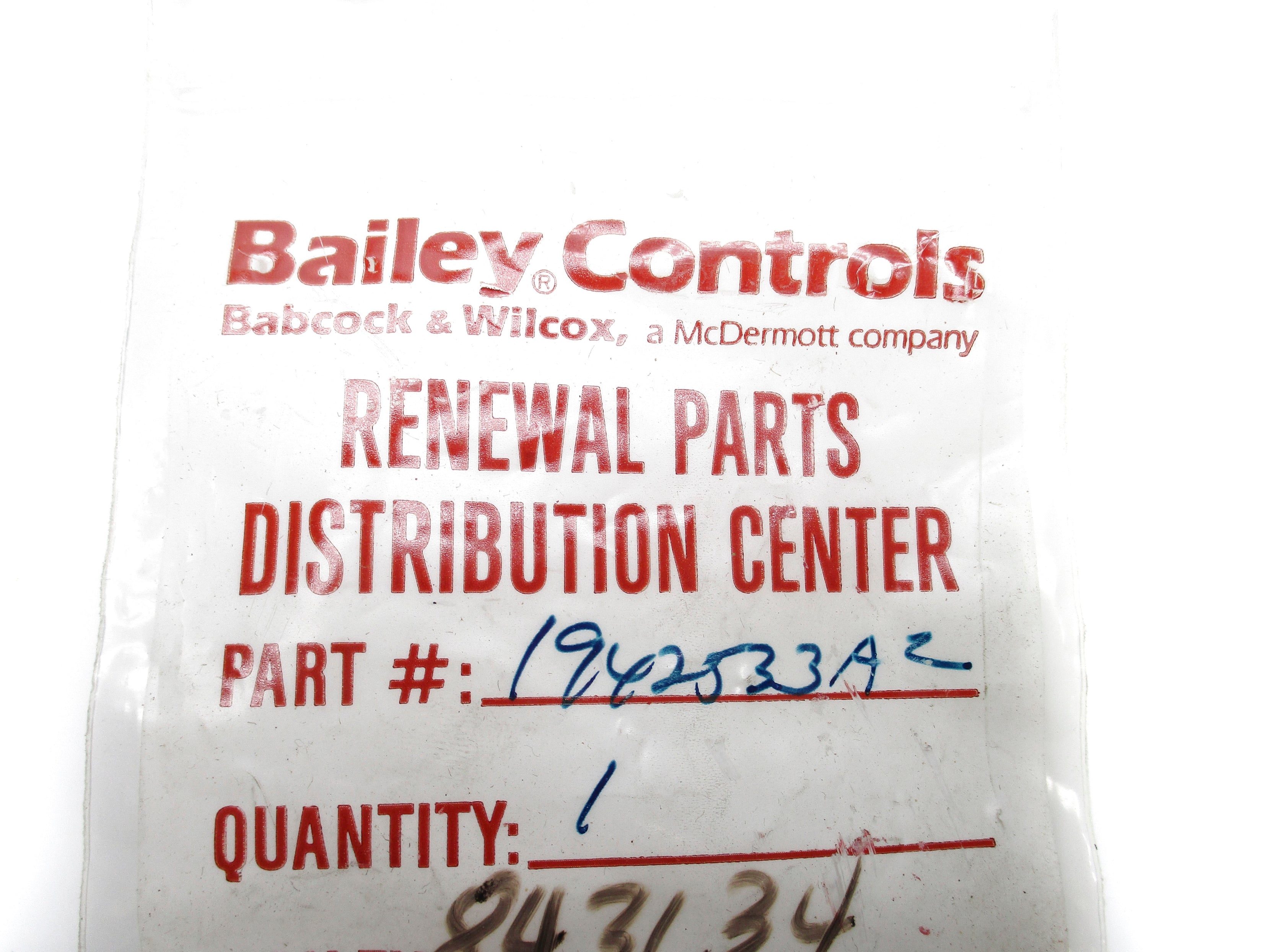 BAILEY CONTROLS 1942533A2 NSMP