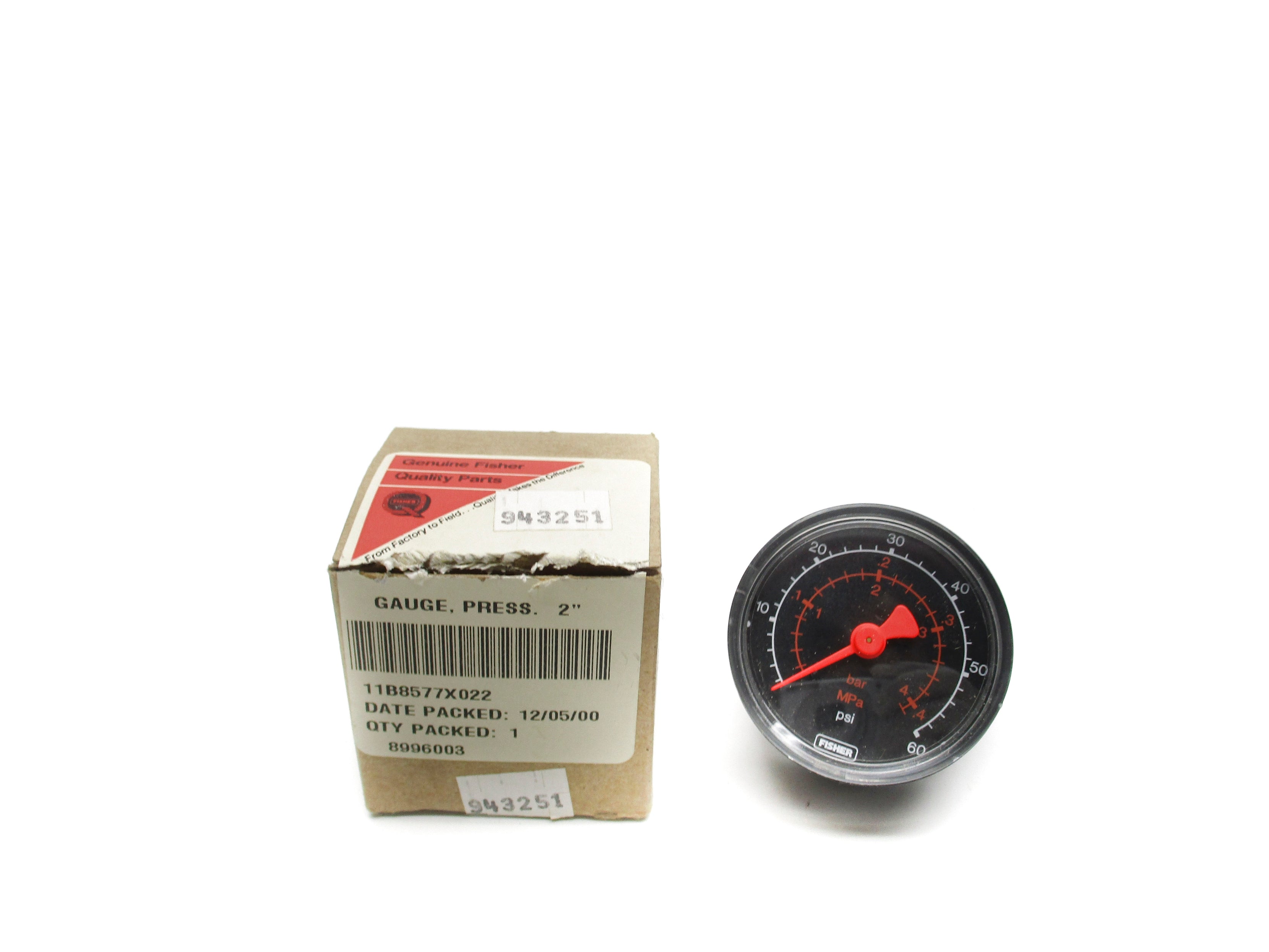 FISHER 11B8577X022 0-60PSI NSMP