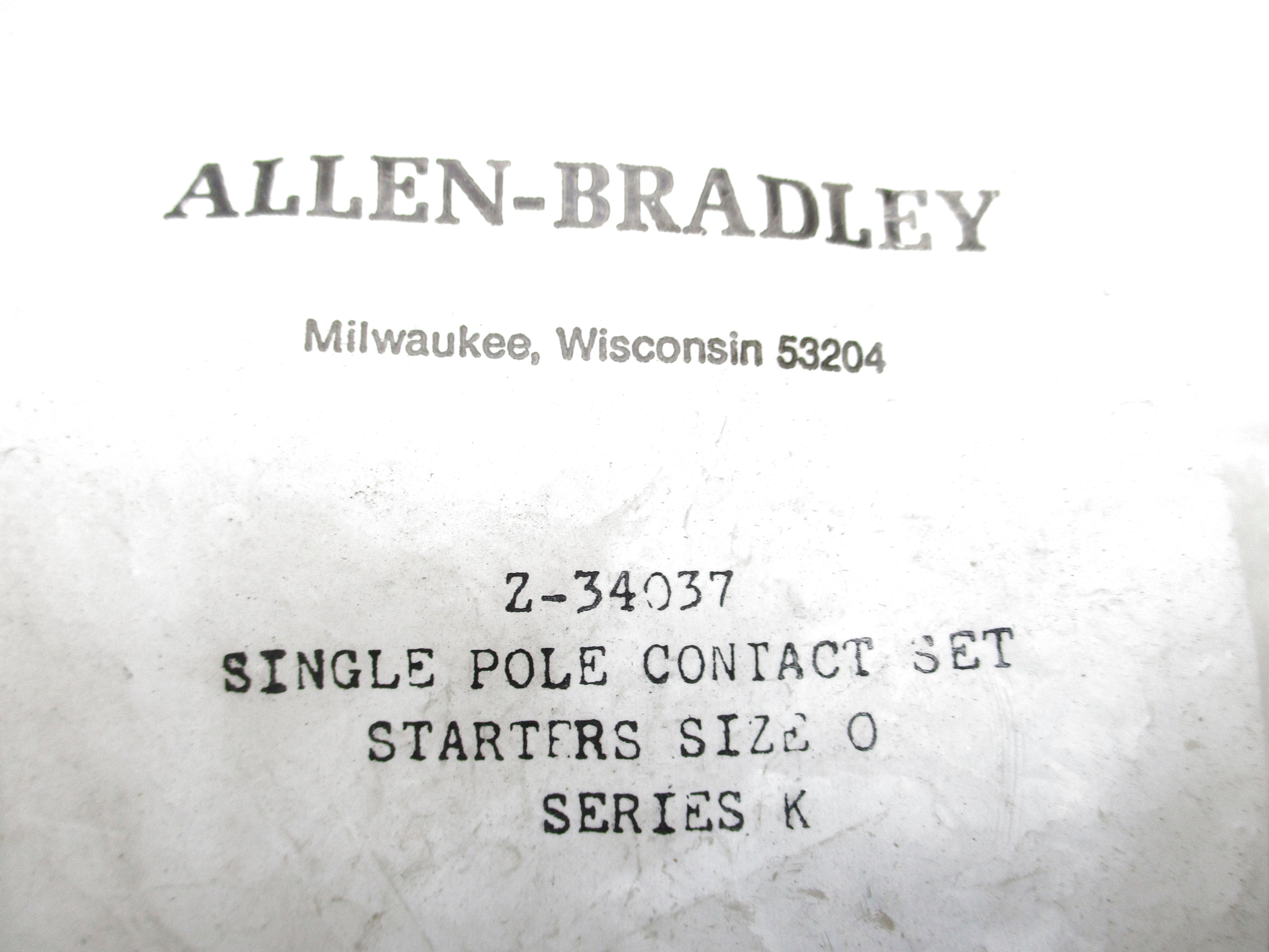 ALLEN BRADLEY Z-34037 SER. K NSMP