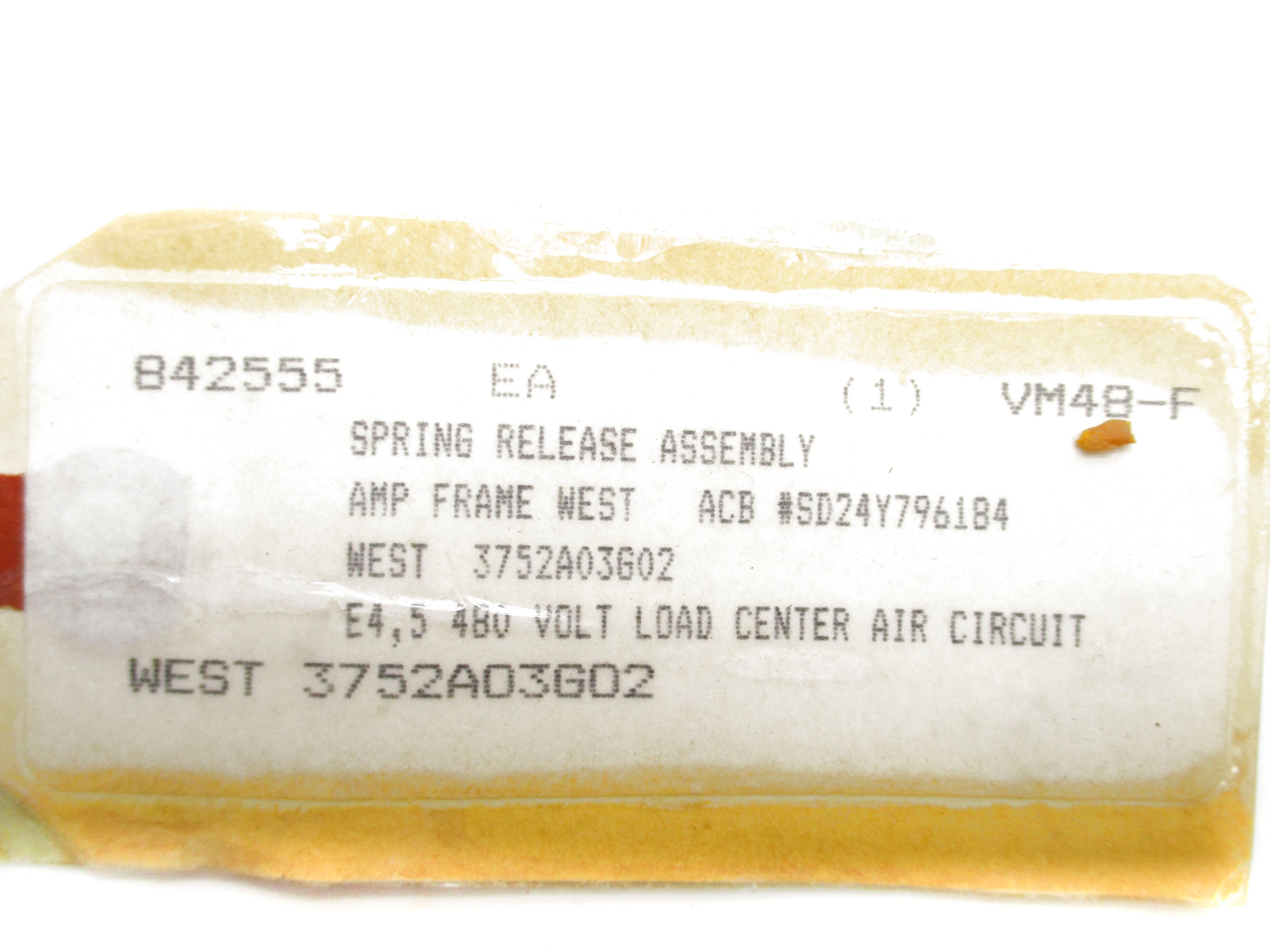 WESTINGHOUSE 3752A03G02 NSNP