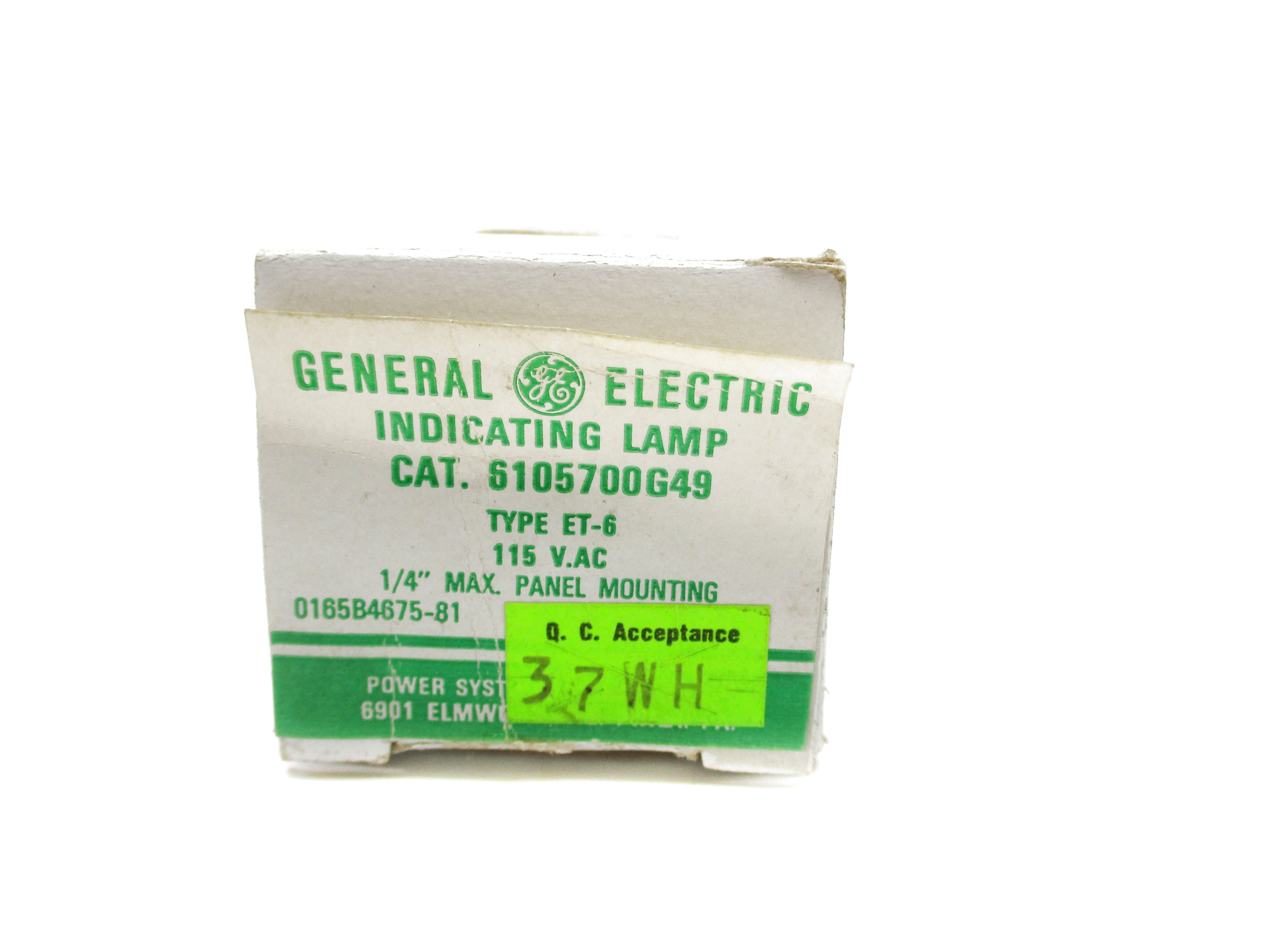 GENERAL ELECTRIC 6105700G49 NSMP