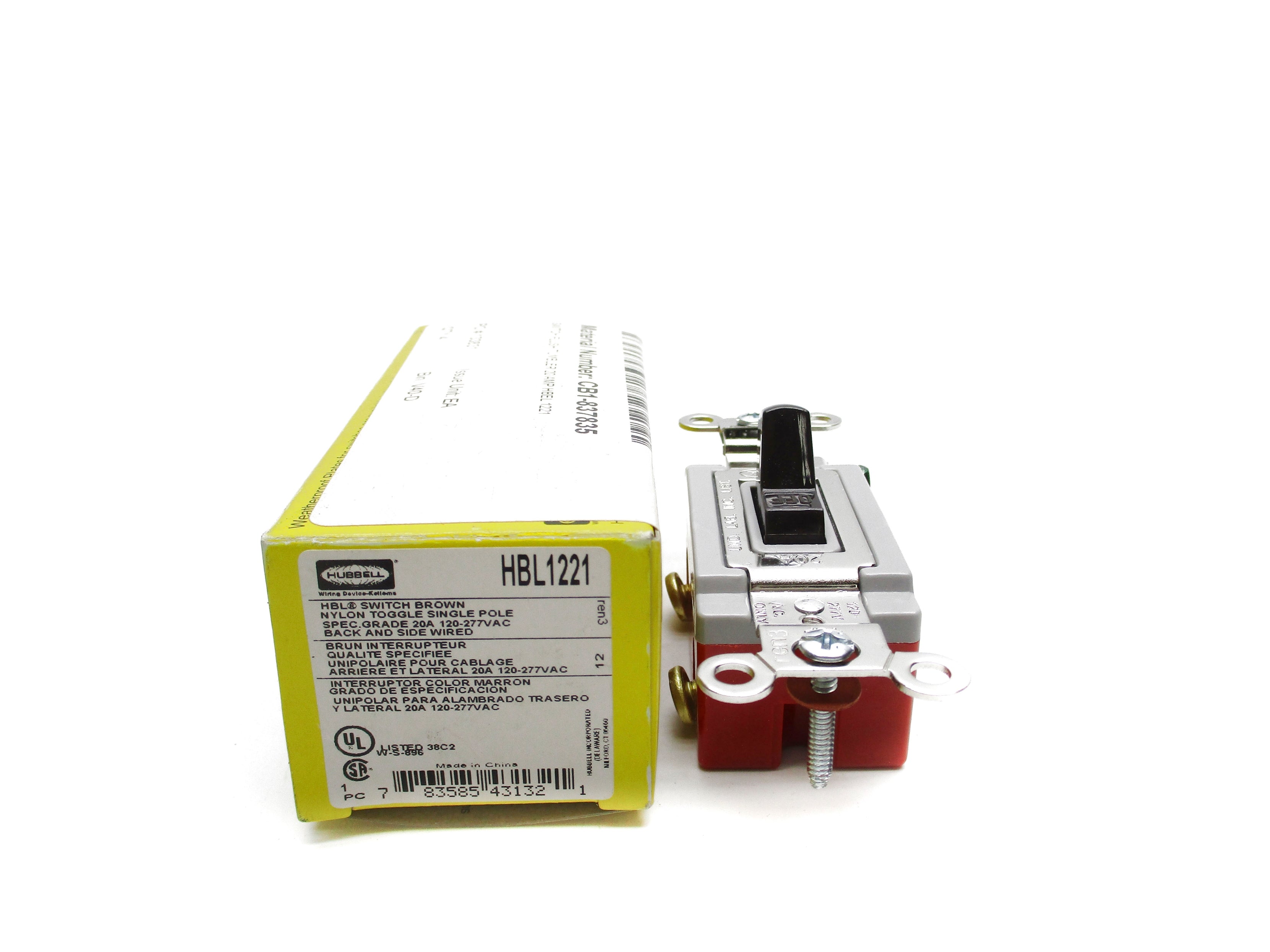HUBBELL HBL1221 120-277VAC 20A NSMP