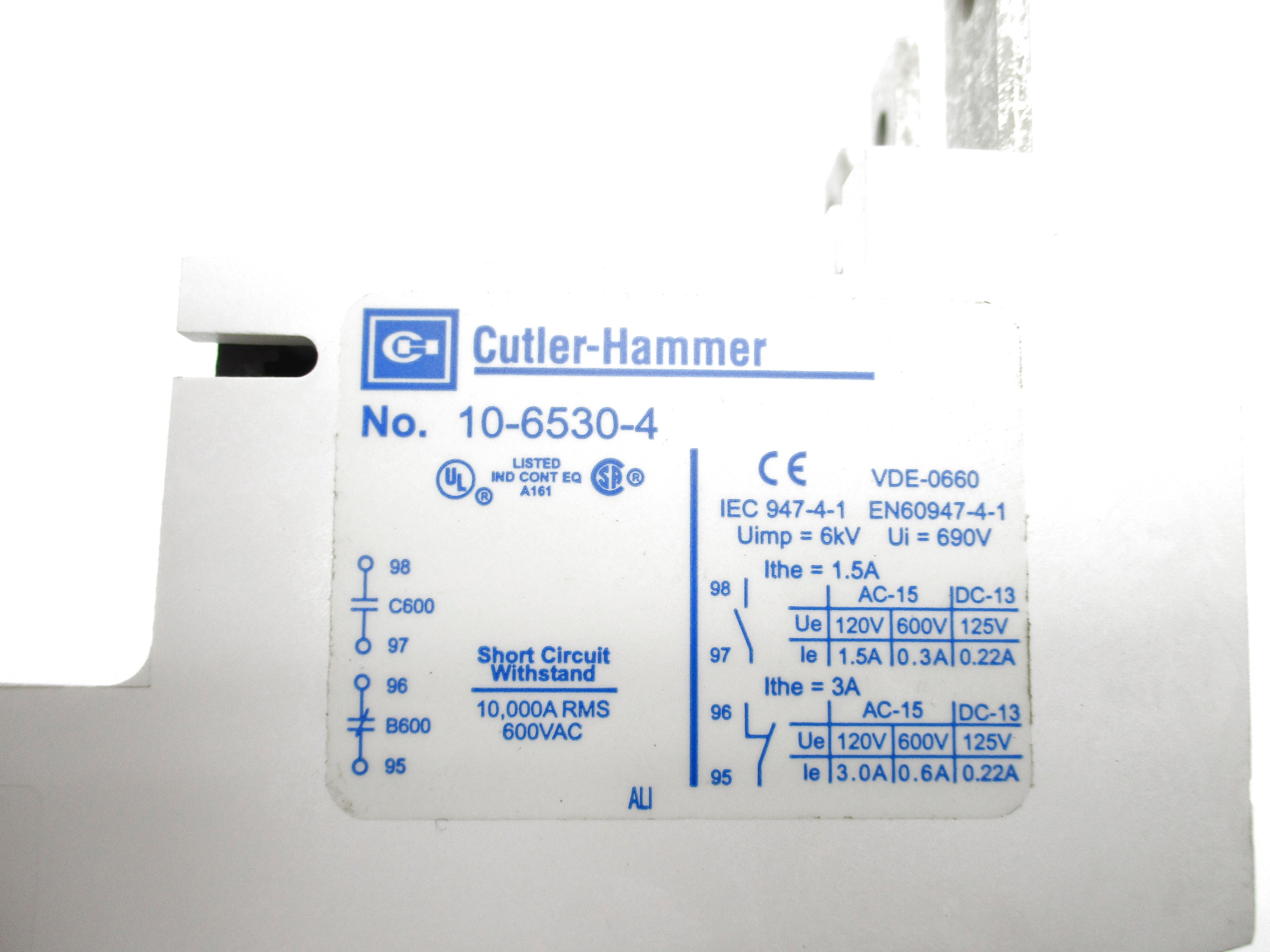 CULTER HAMMER 10-6530-4 690V NSMP