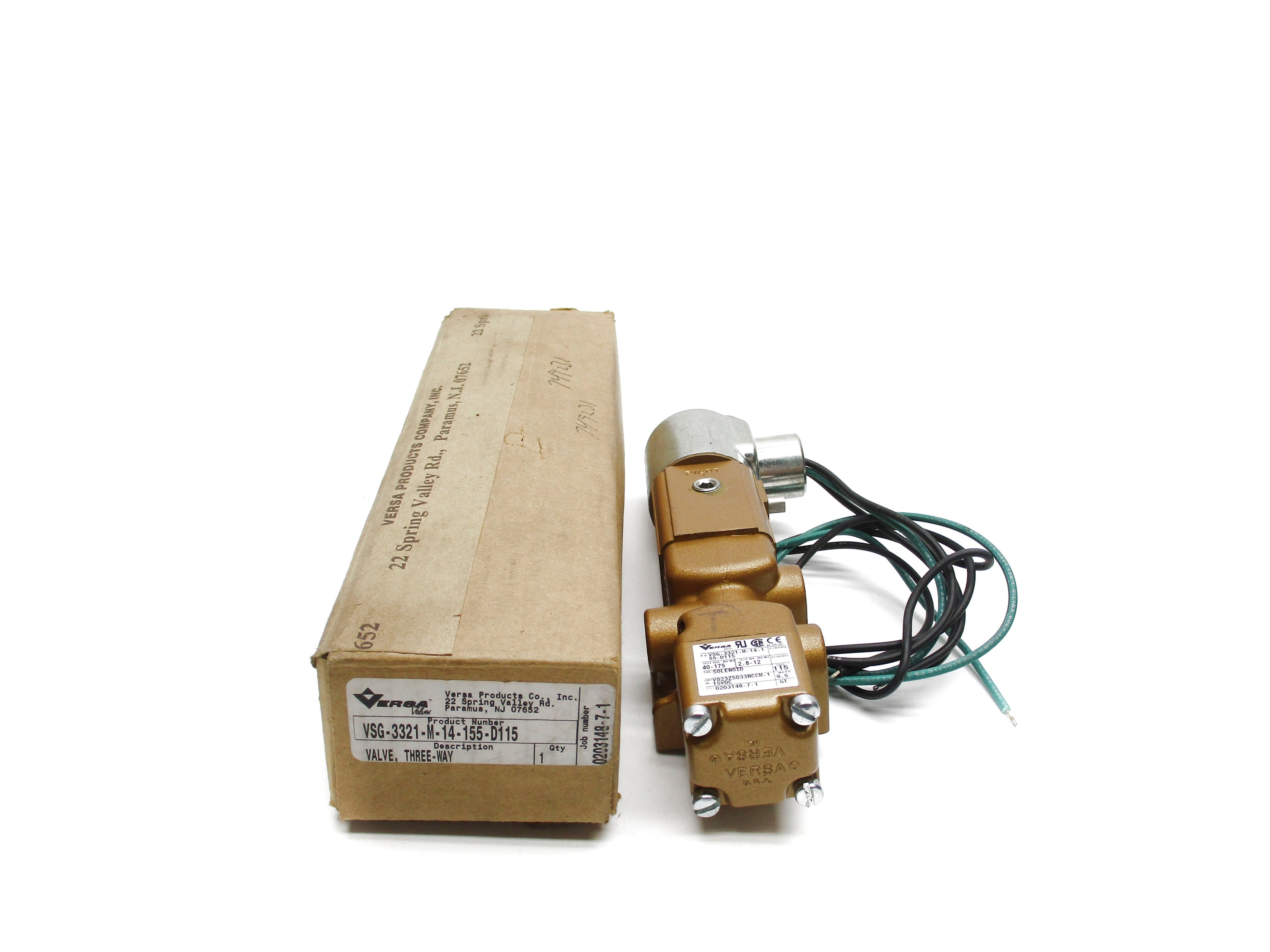VERSA VSG-3321-M-14-155-D115 115VDC 40-175PSIG NSMP