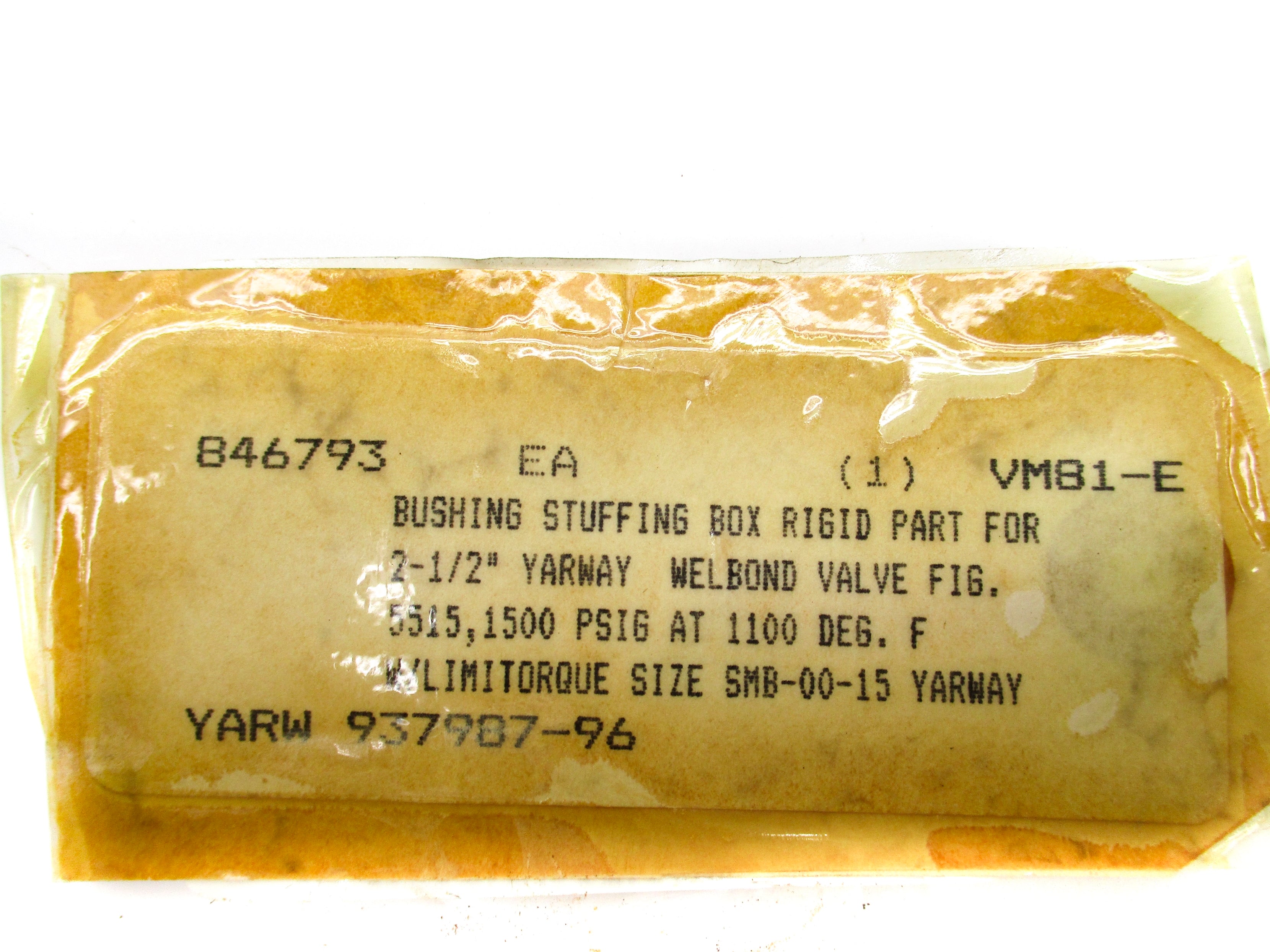 YARWAY 937987-96 NSNP