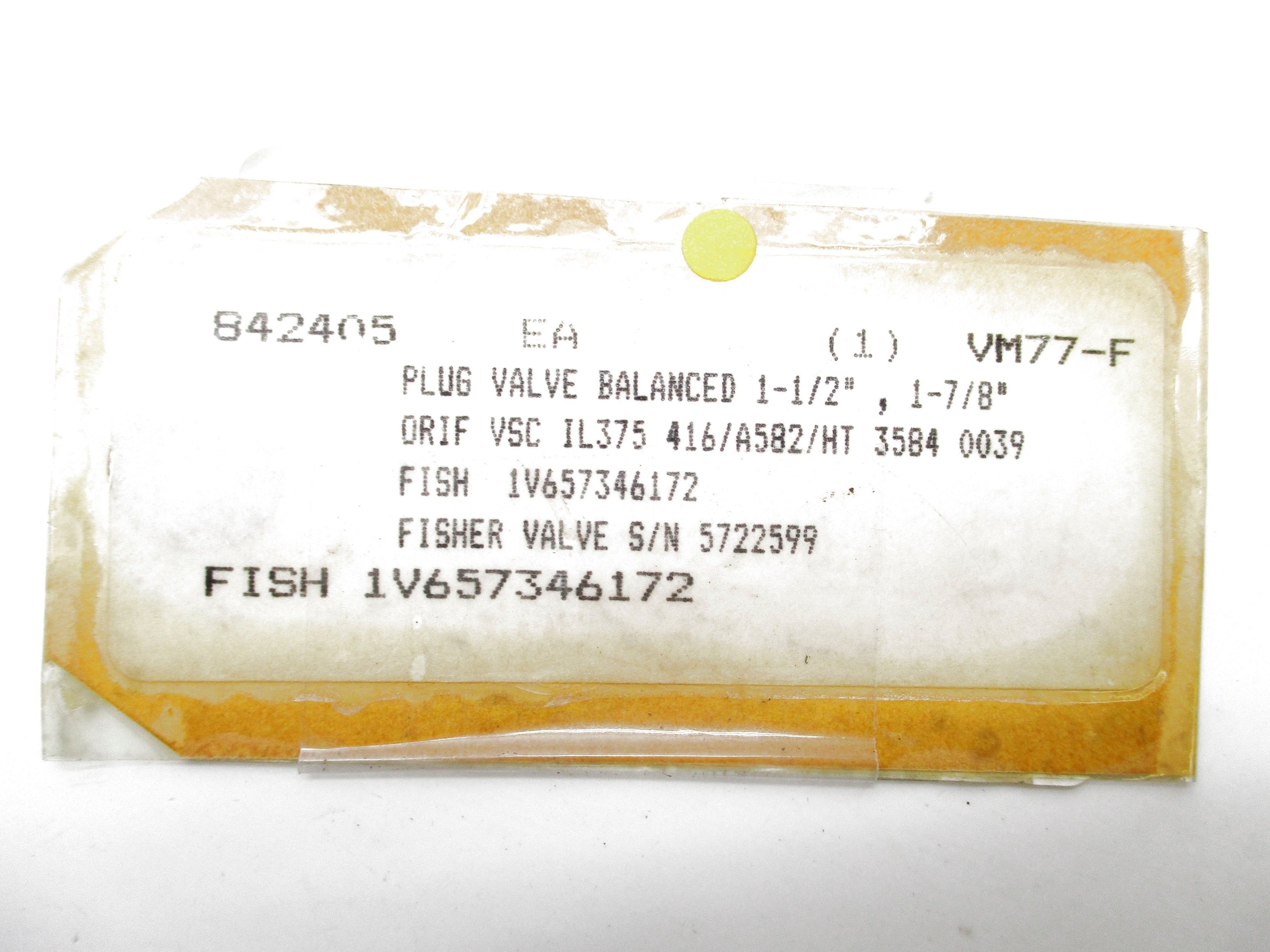 FISHER 1V657346172 NSNP