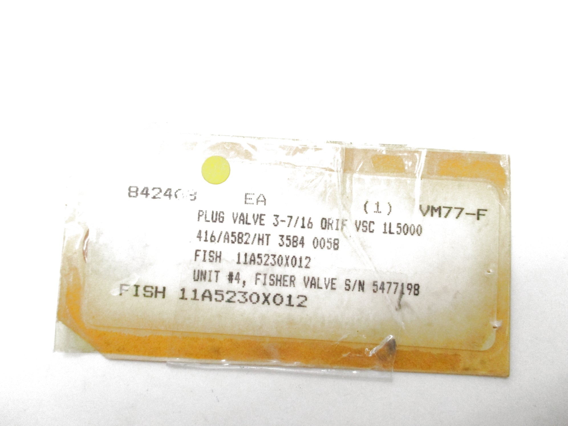 FISHER 11A5230X012 NSNP