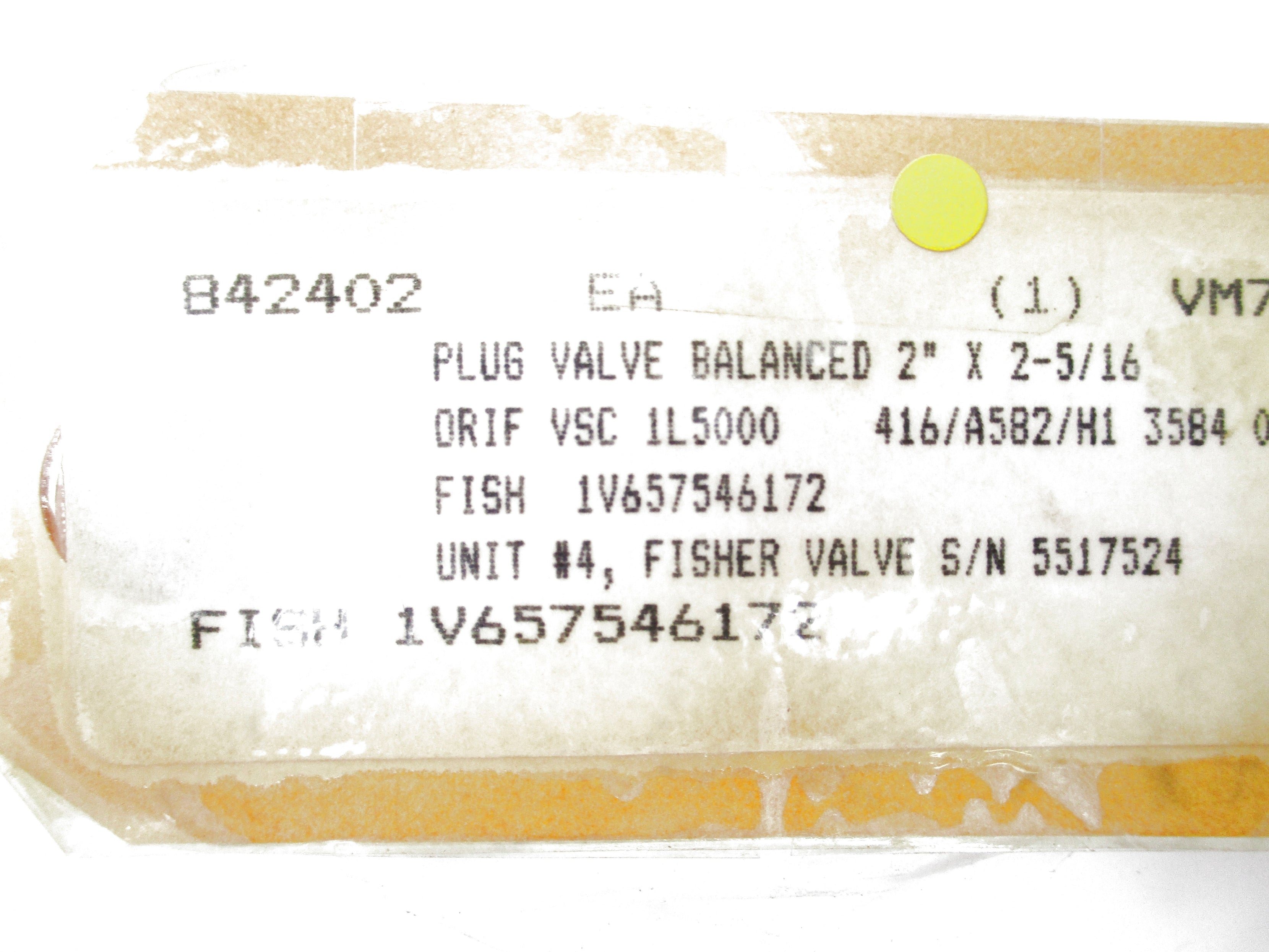 FISHER 1V657546172 NSNP