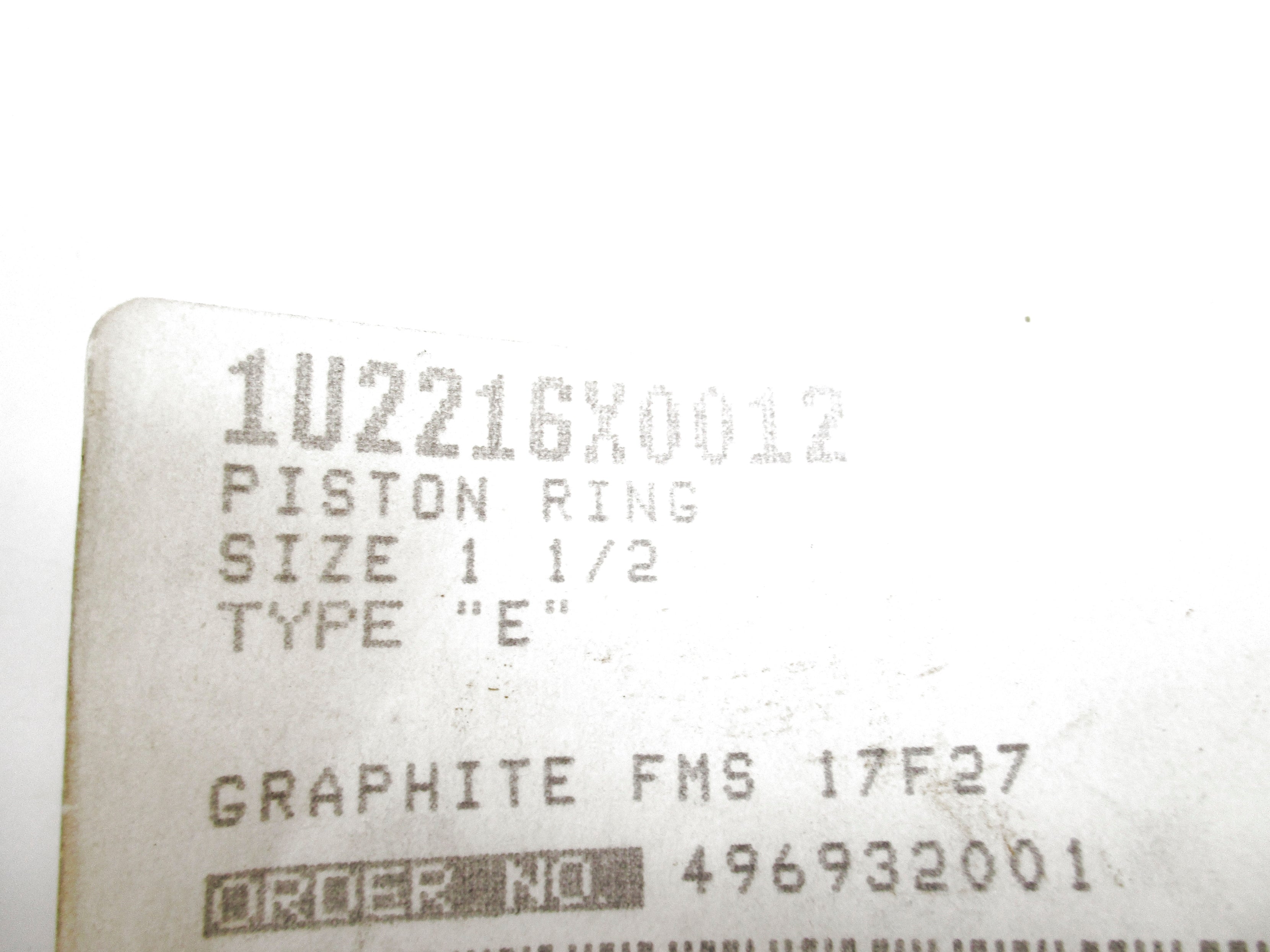 INDUSTRIAL MRO 1U2216X0012 NSNP