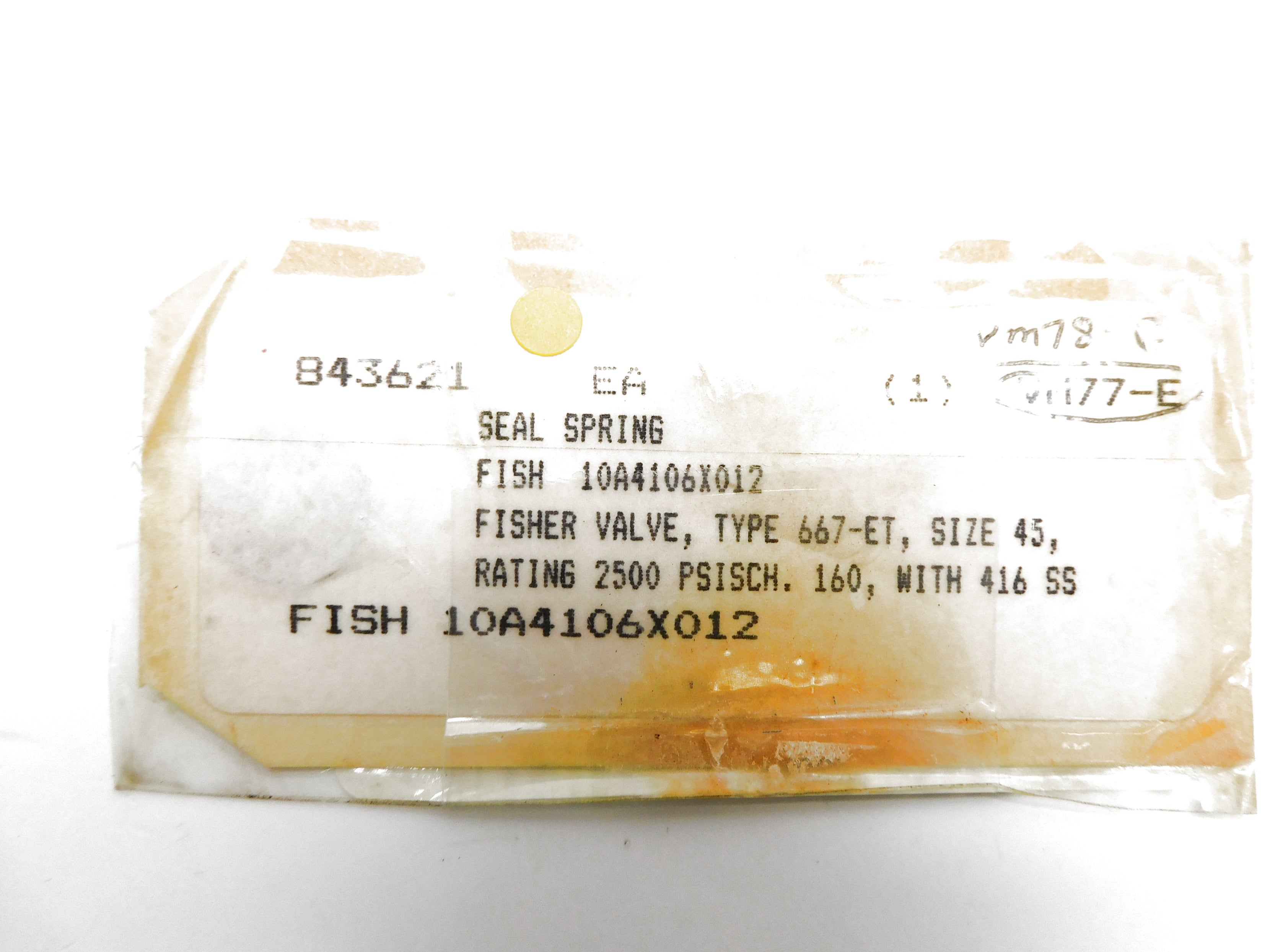 FISHER 10A4106X012 NSNP