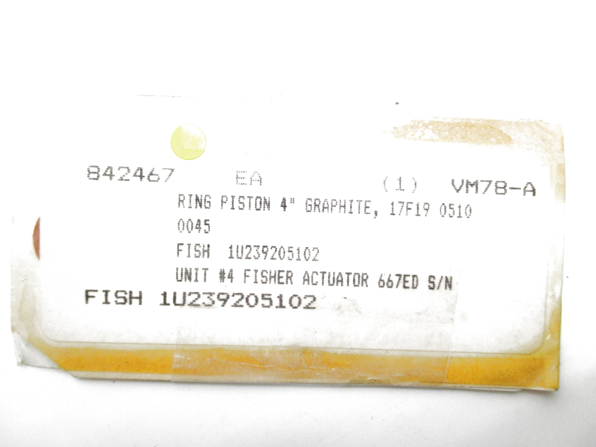 FISHER CONTROLS 1U239205102 NSMP