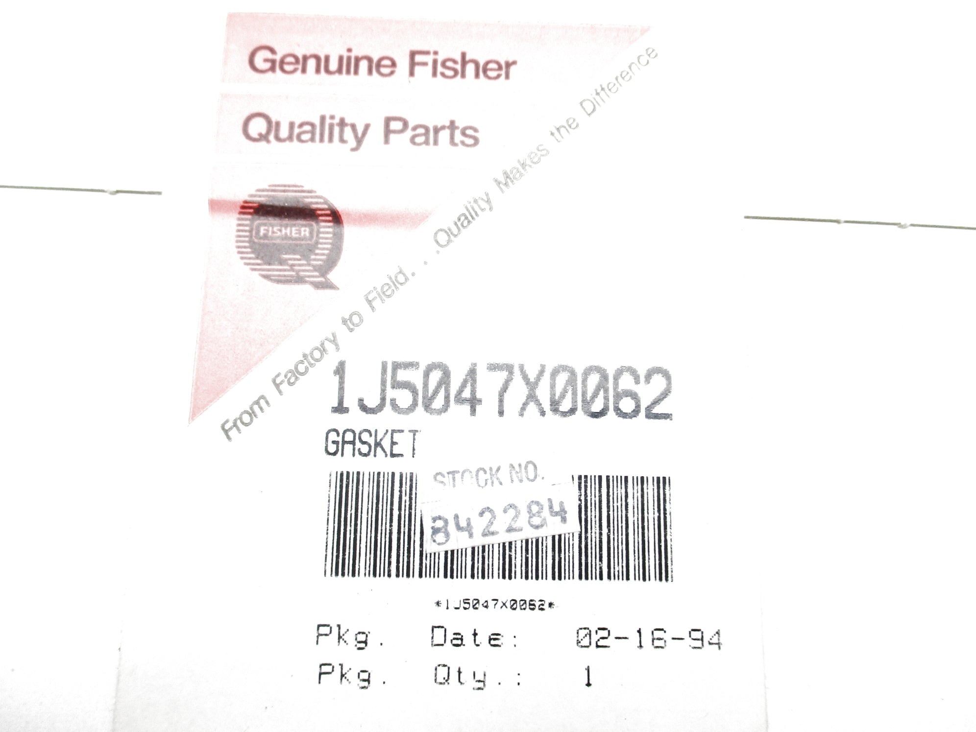 FISHER 1J5047X0062 NSFS