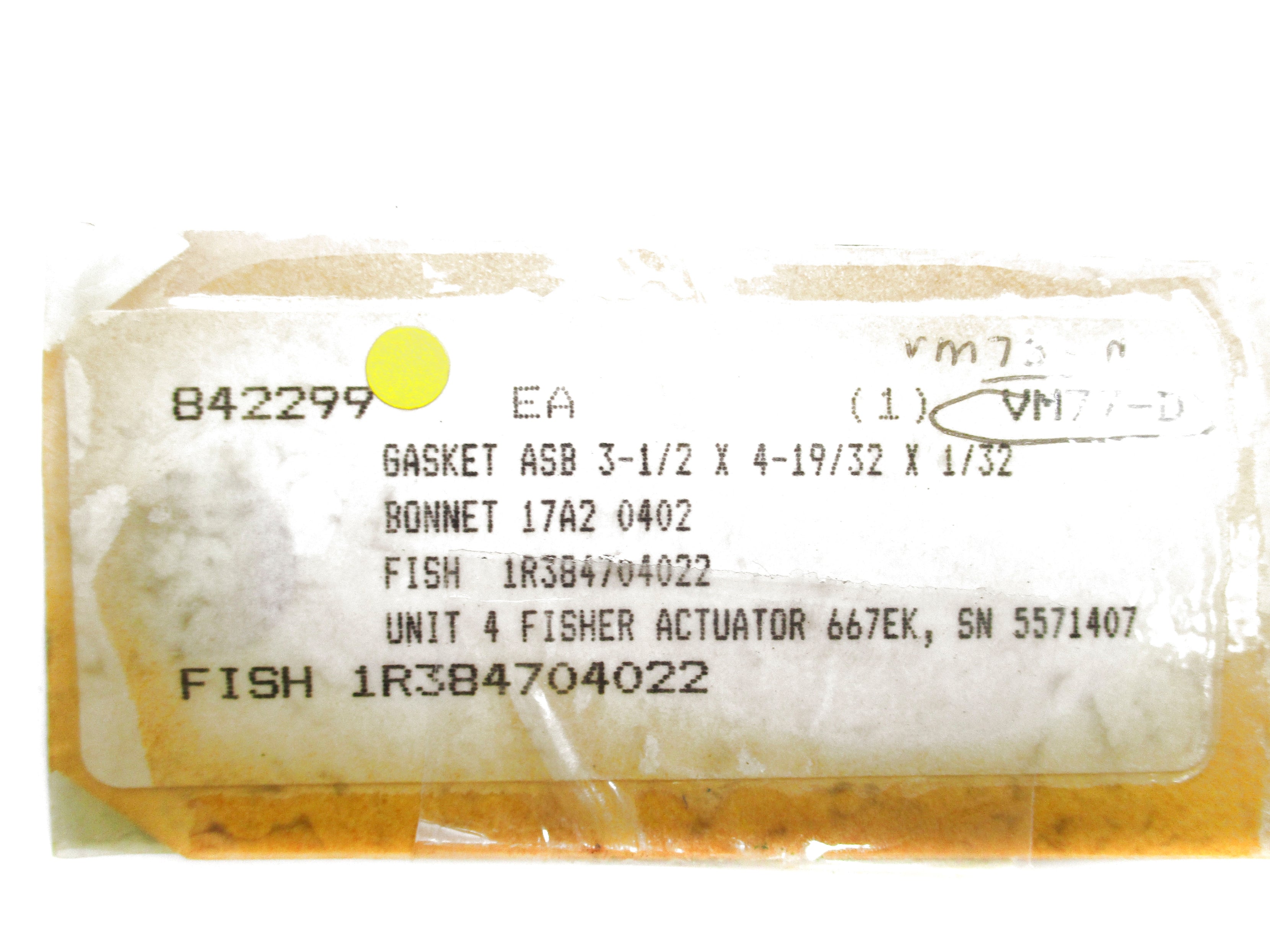 FISHER 1R384704022 NSNP