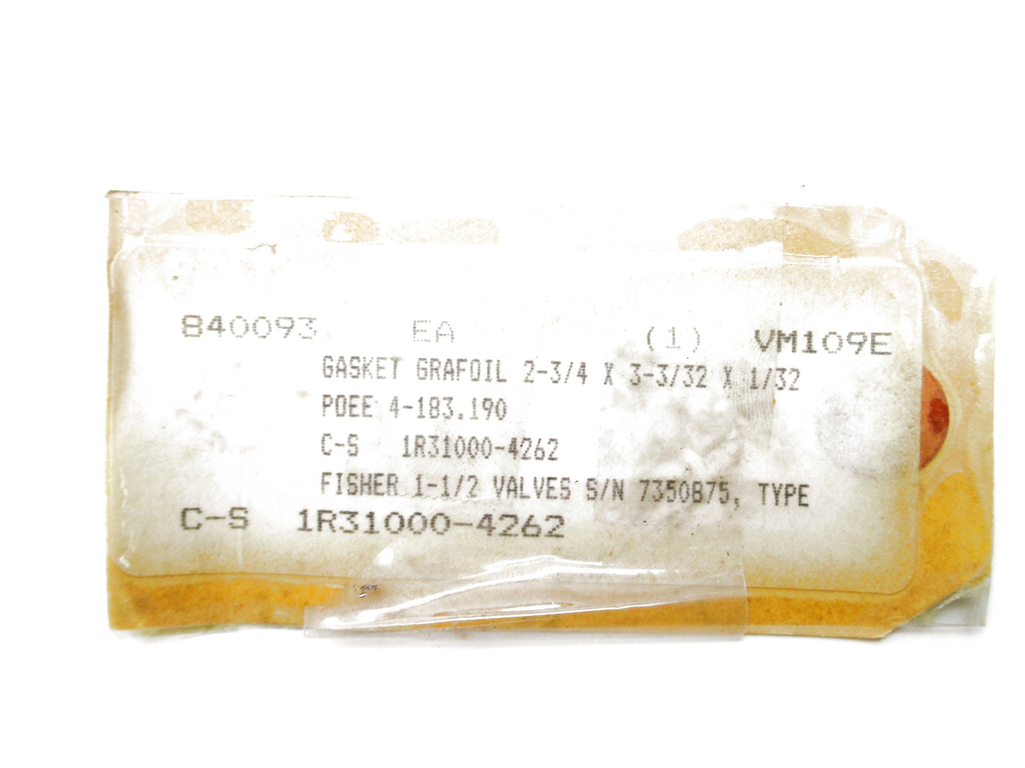 FISHER 1R31000-4262 NSNP