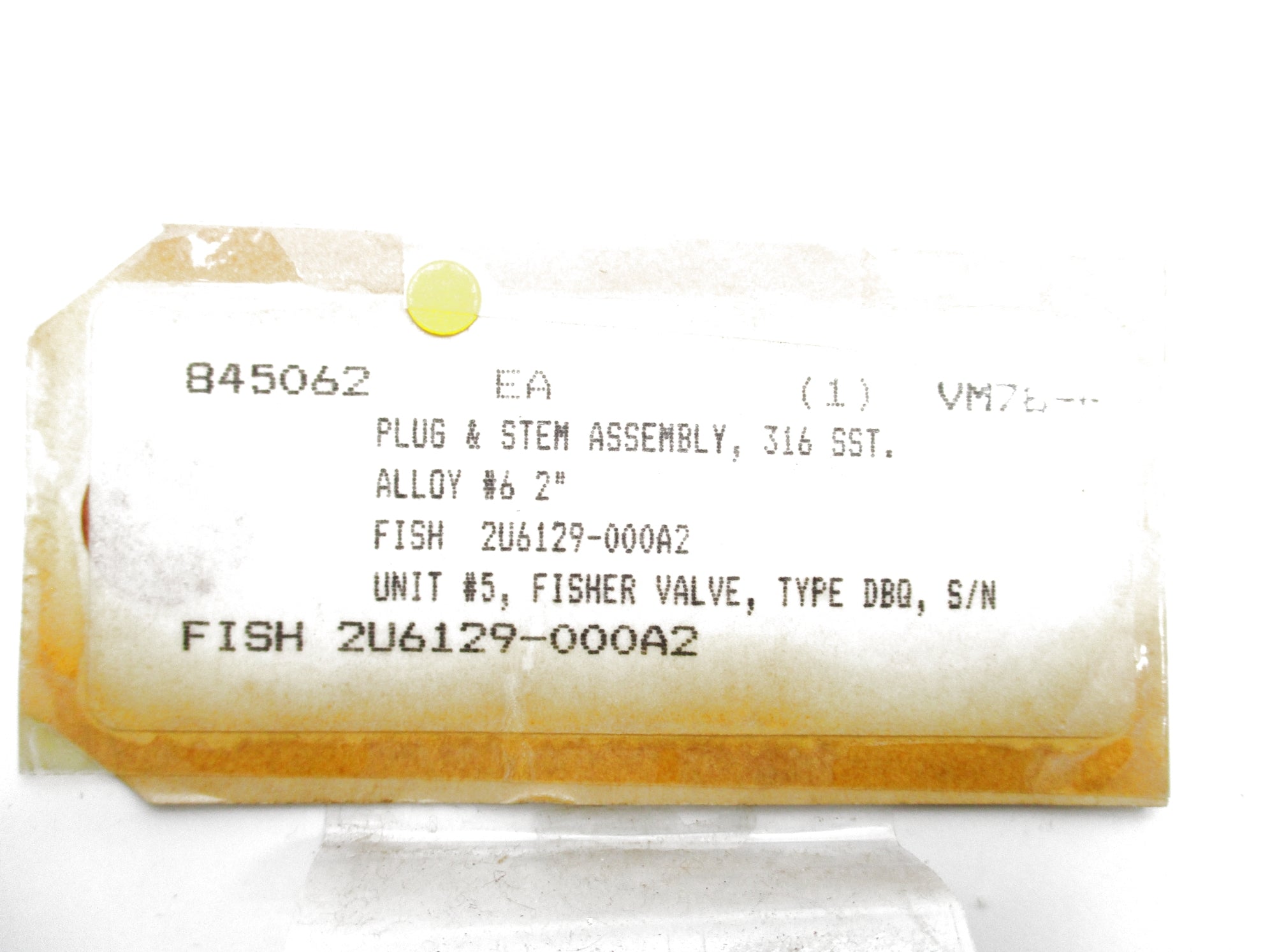 FISHER 2U6129000A2 NSNP