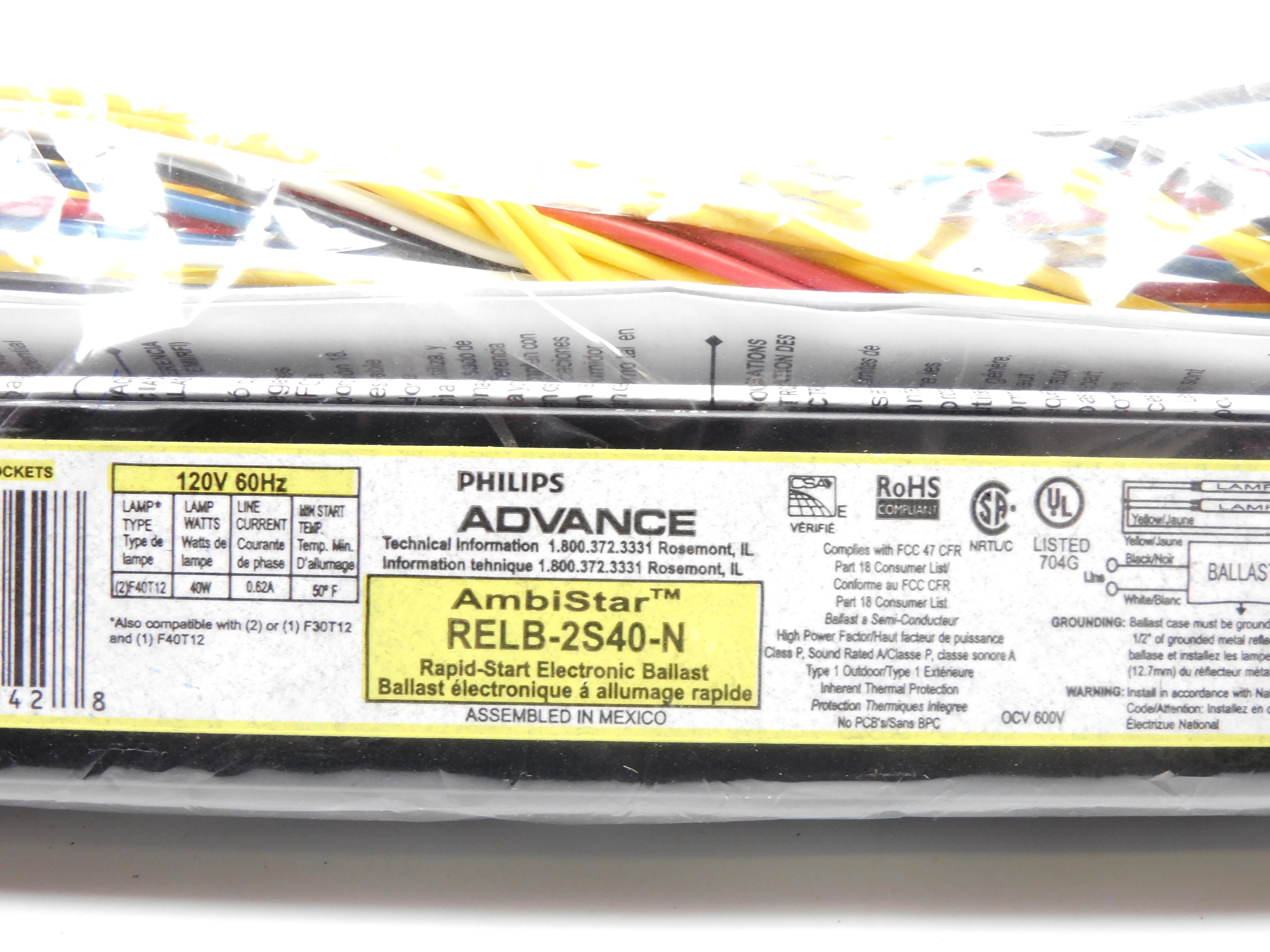 PHILIPS ADVANCE RELB-2S40-N 120V NSMP