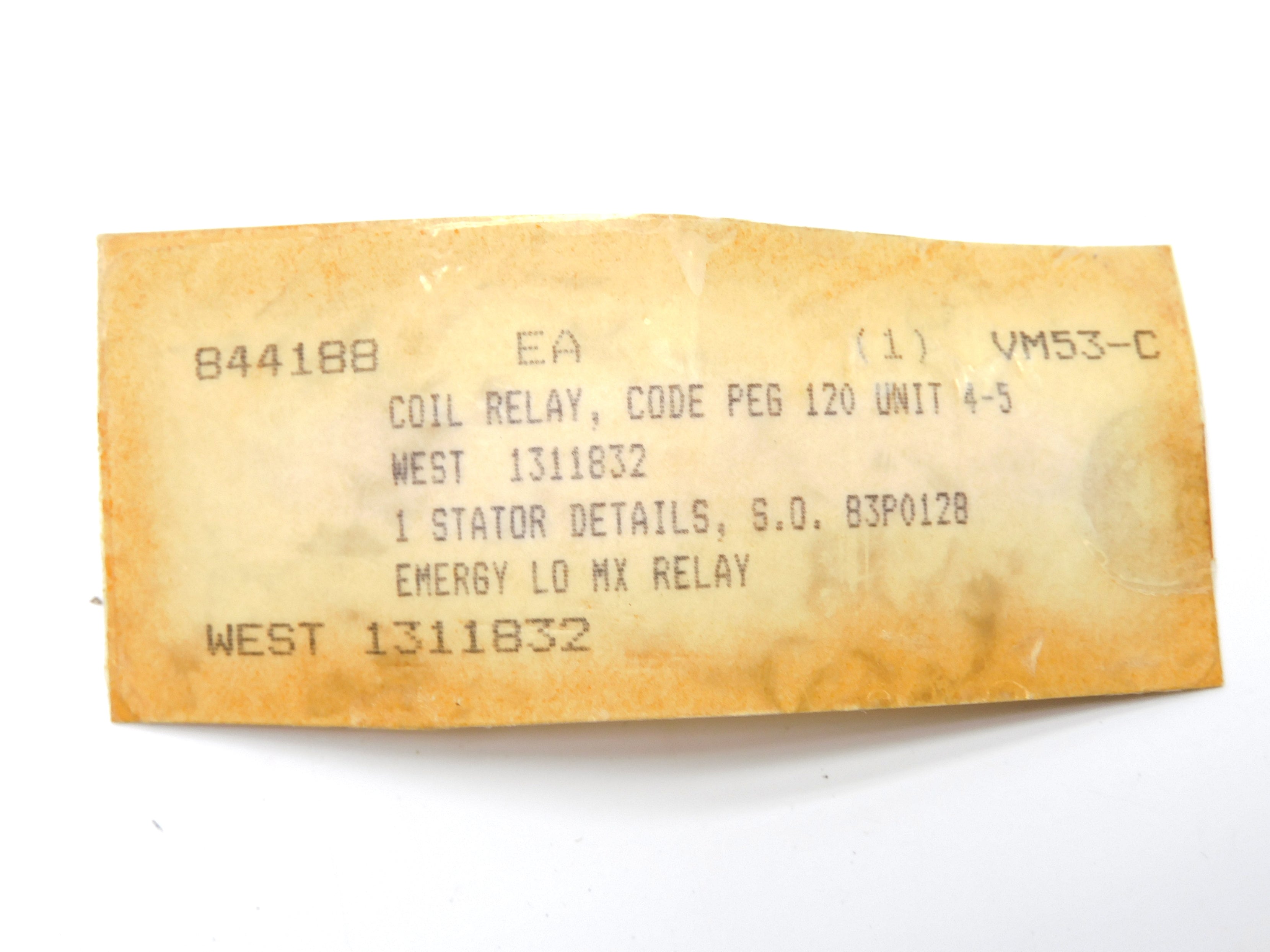 WESTINGHOUSE 1311832B UNMP