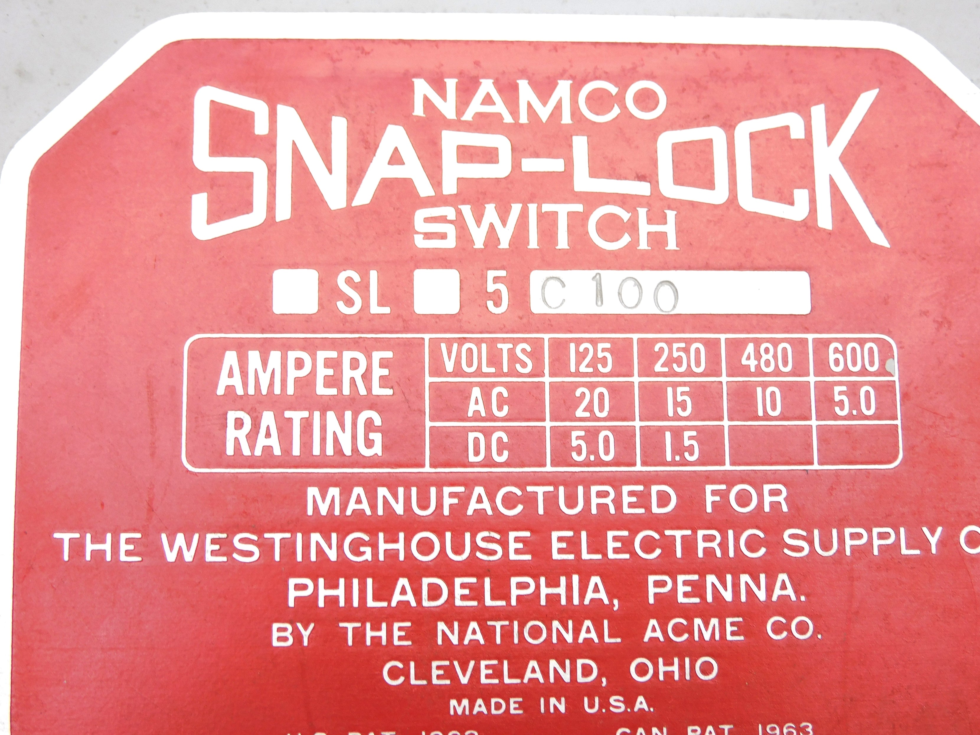 NAMCO SL5C100 UNMP