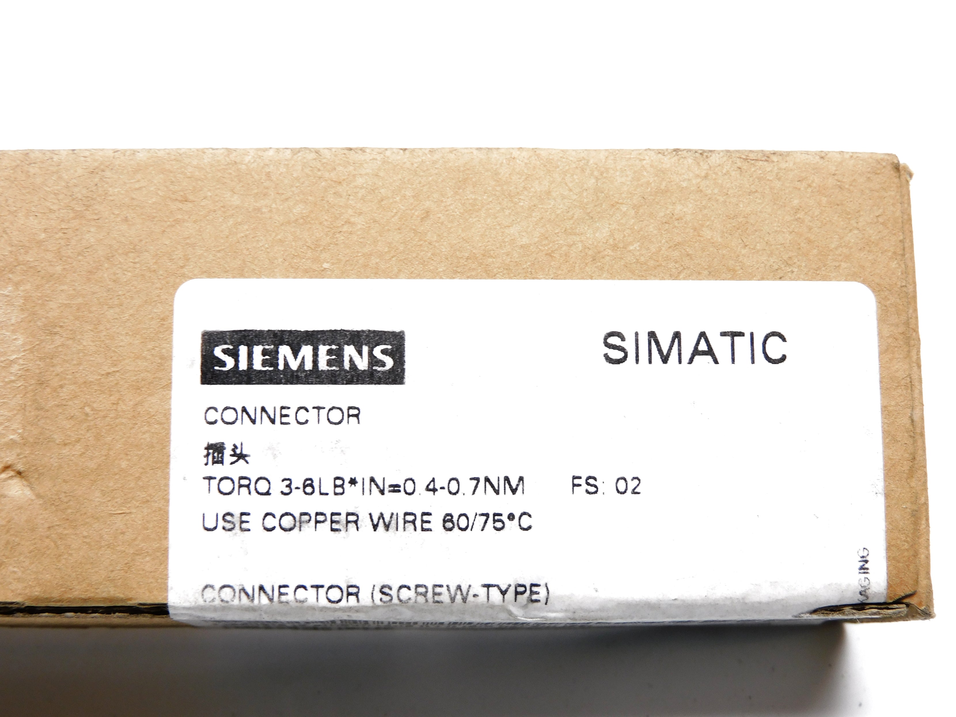 SIEMENS 6ES7392-1AJ00-0AA0 NSFS