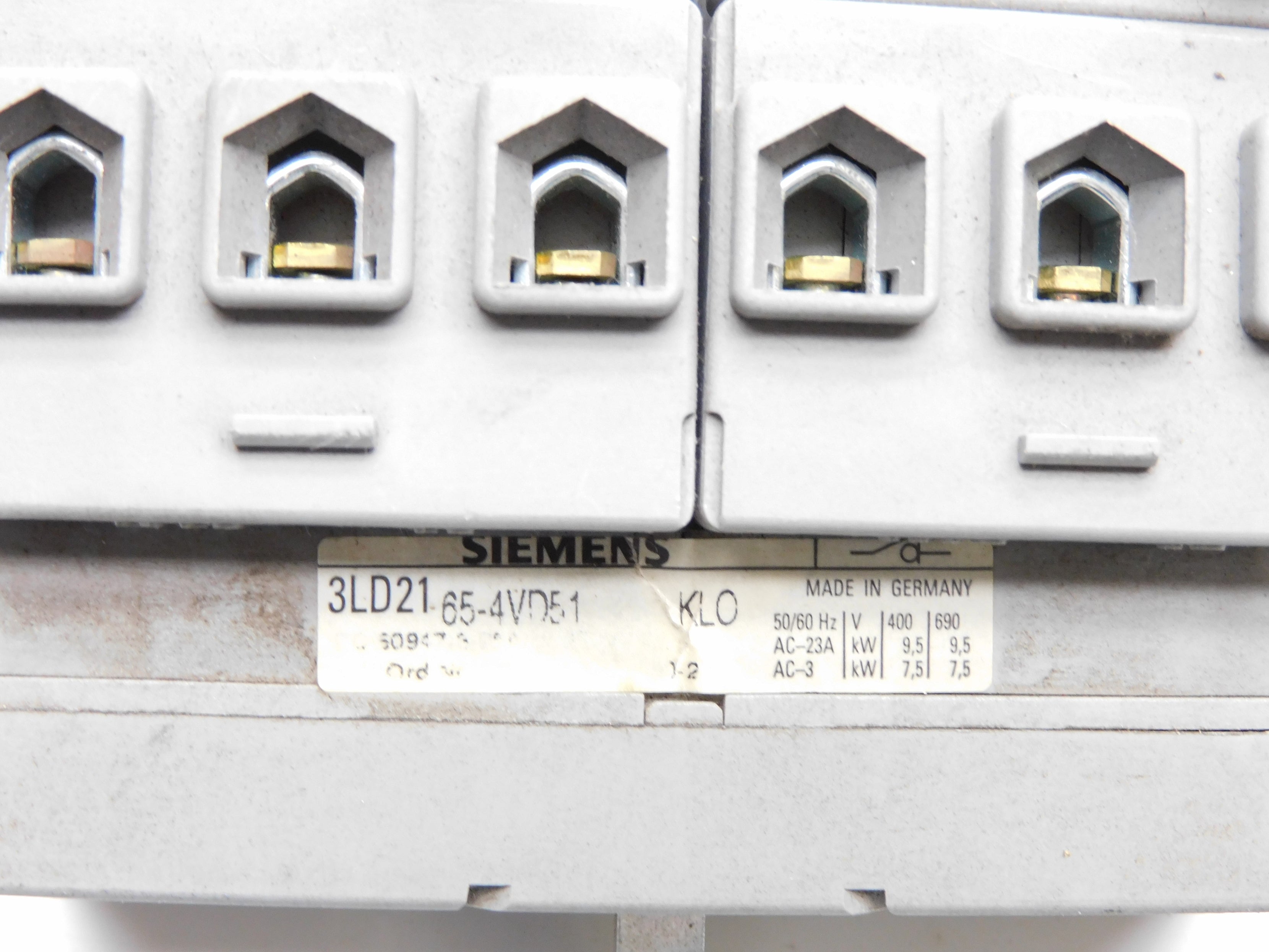SIEMENS 3LD21-65-4VD51 UNMP