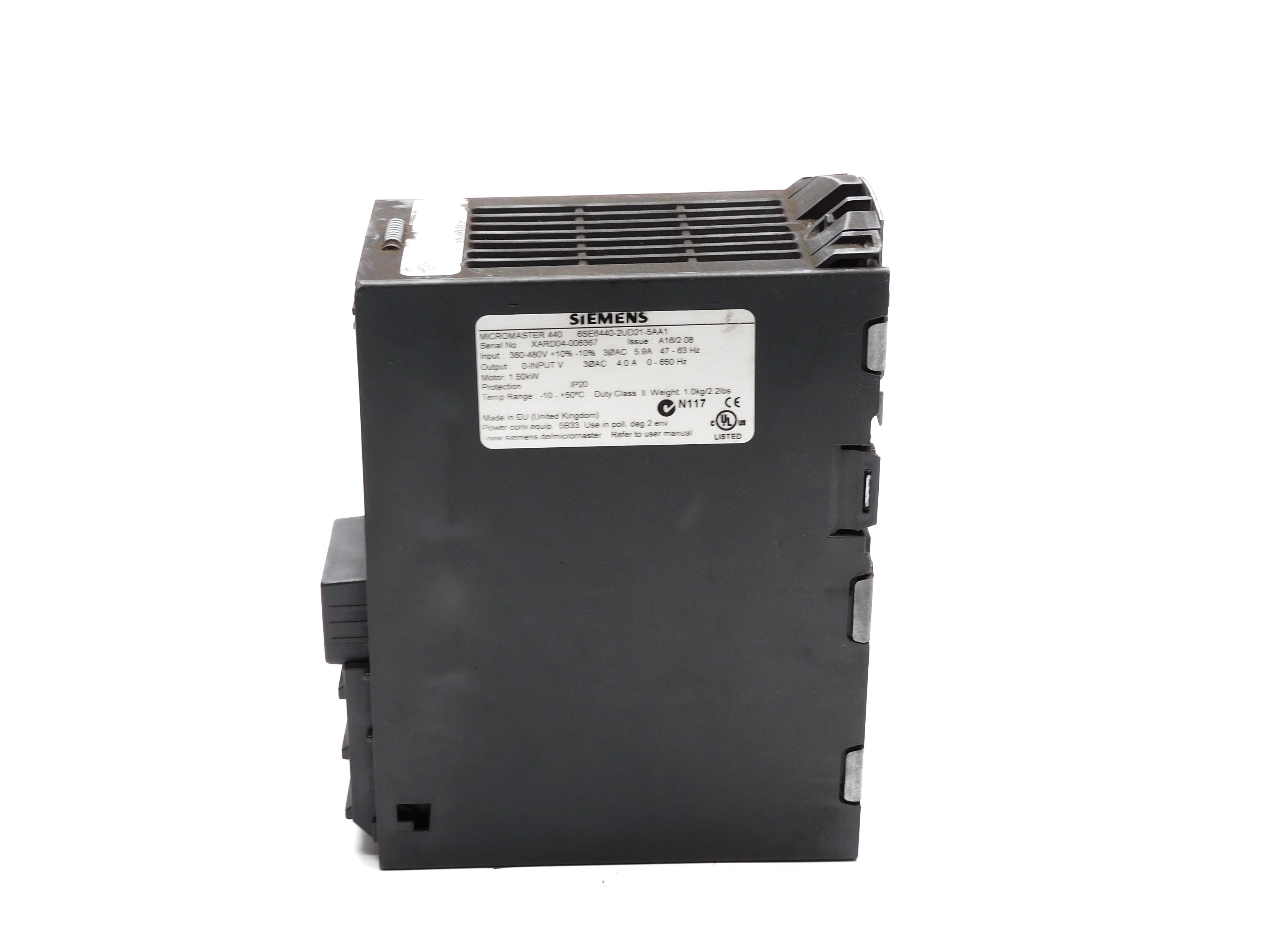 SIEMENS 6SE6440-2UD21-5AA1 (AS PICTURED) UNMP