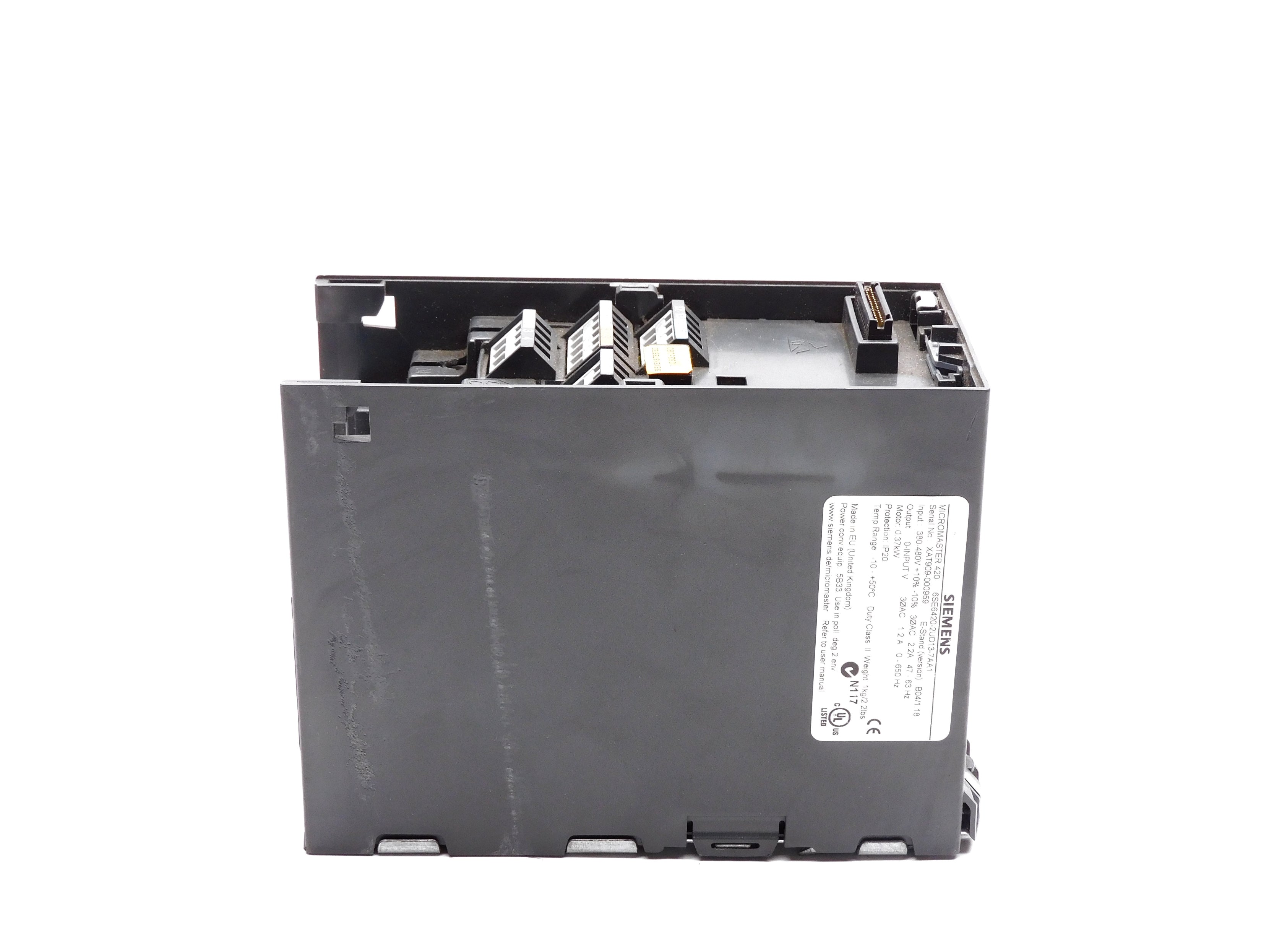 SIEMENS 6SE6420-2UD13-7AA1 (AS PICTURED) UNMP