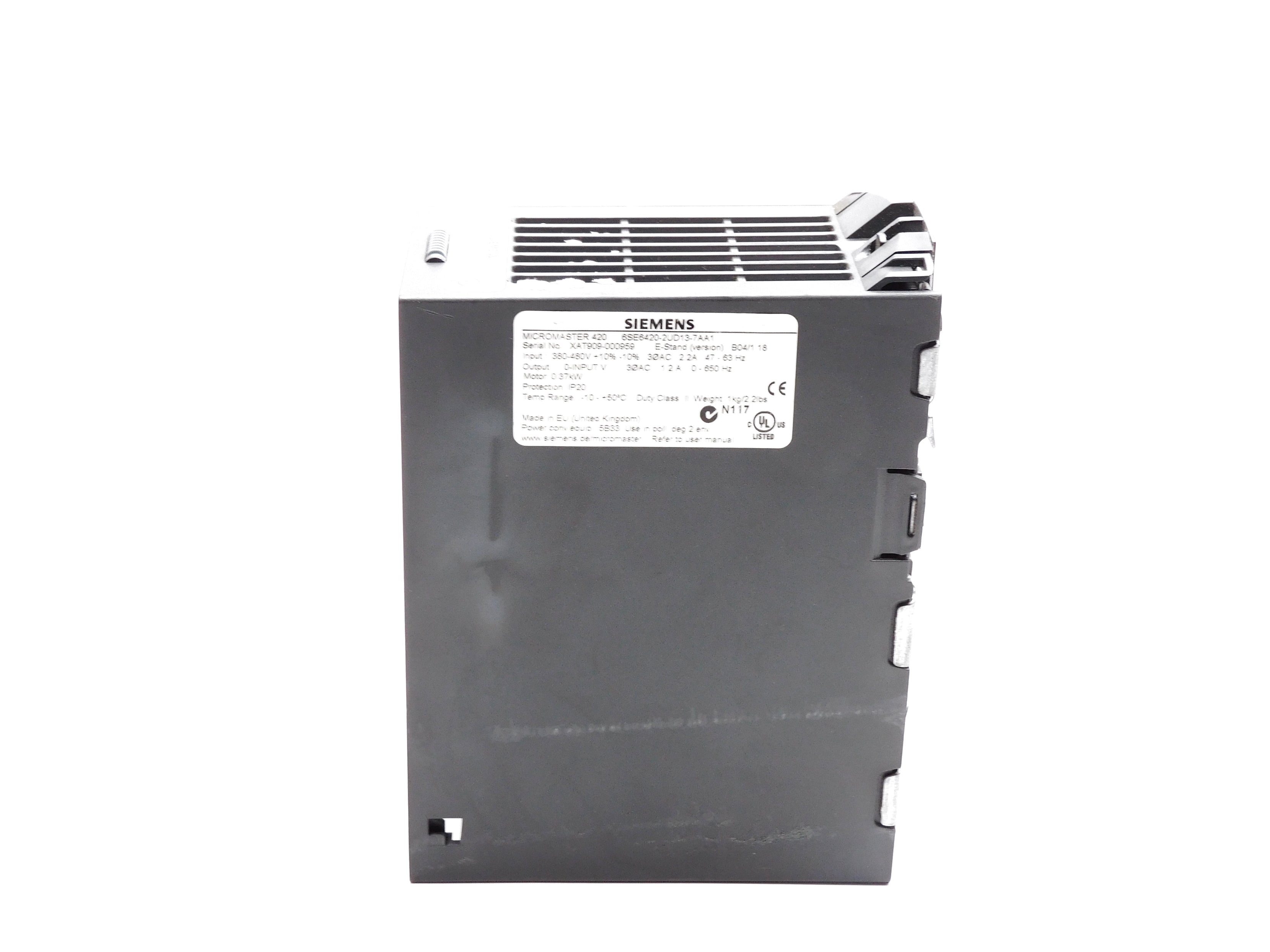 SIEMENS 6SE6420-2UD13-7AA1 (AS PICTURED) UNMP