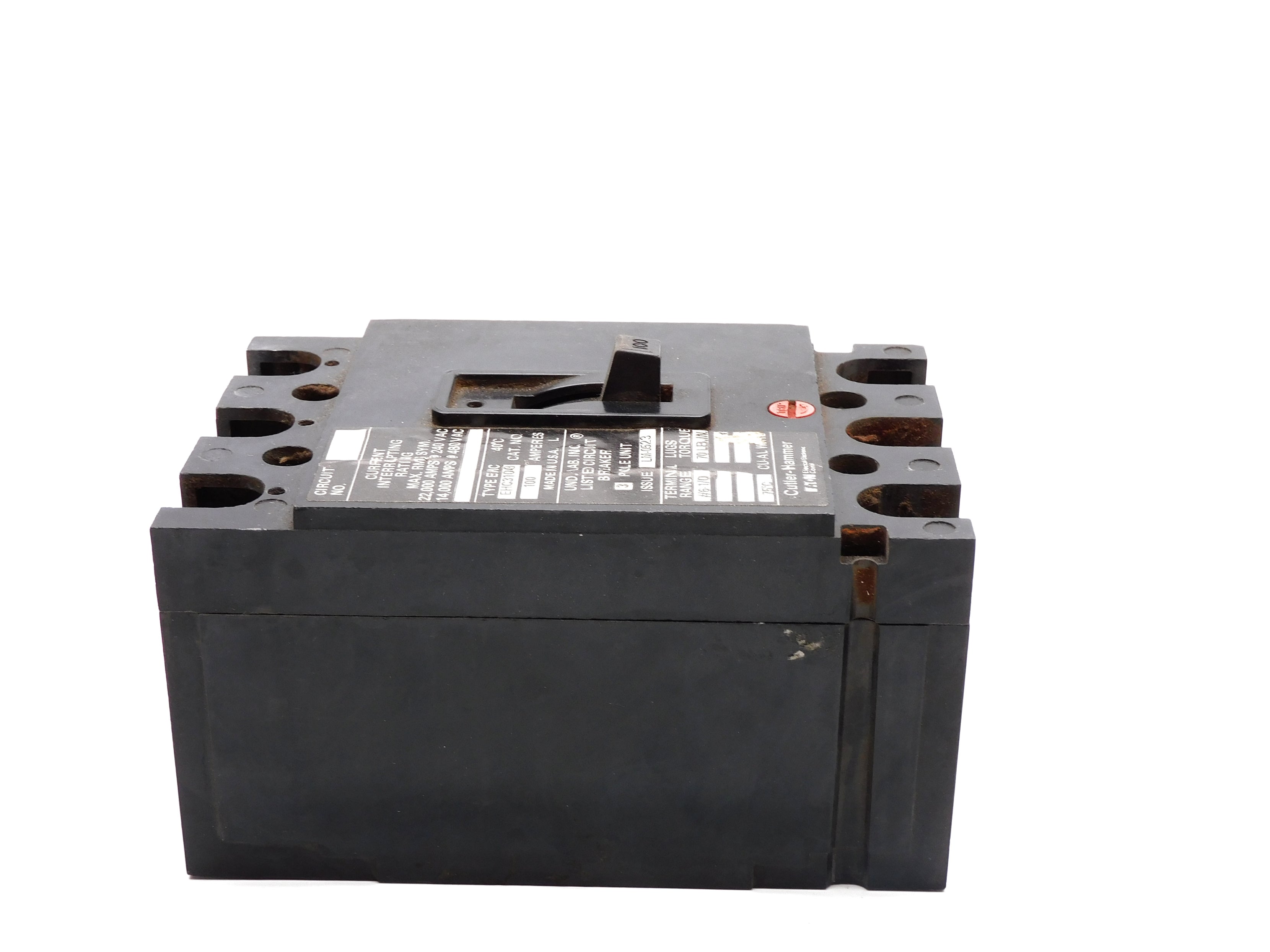 CUTLER HAMMER EHC3100 100A 240VAC UNMP