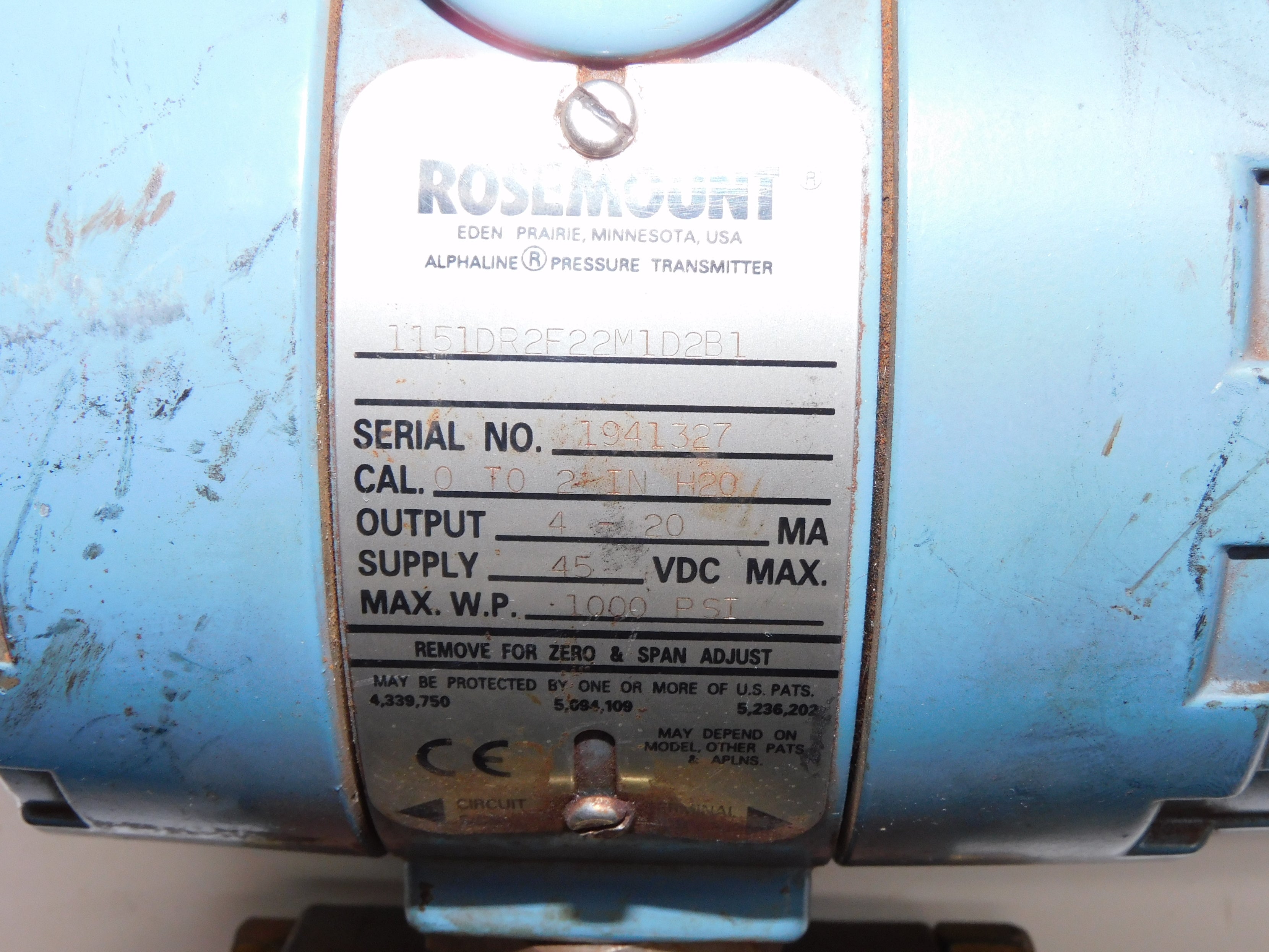 ROSEMOUNT 1151DR2F22M1D2B1 UNMP