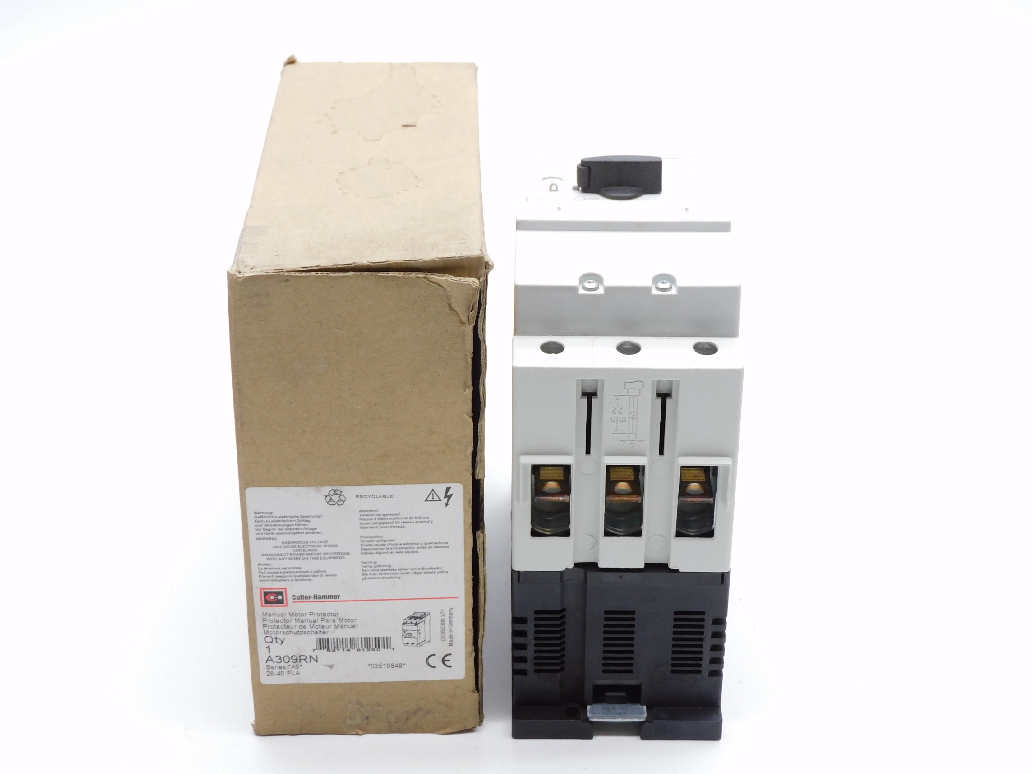 CUTLER HAMMER A309RN SER. A5 NSMP