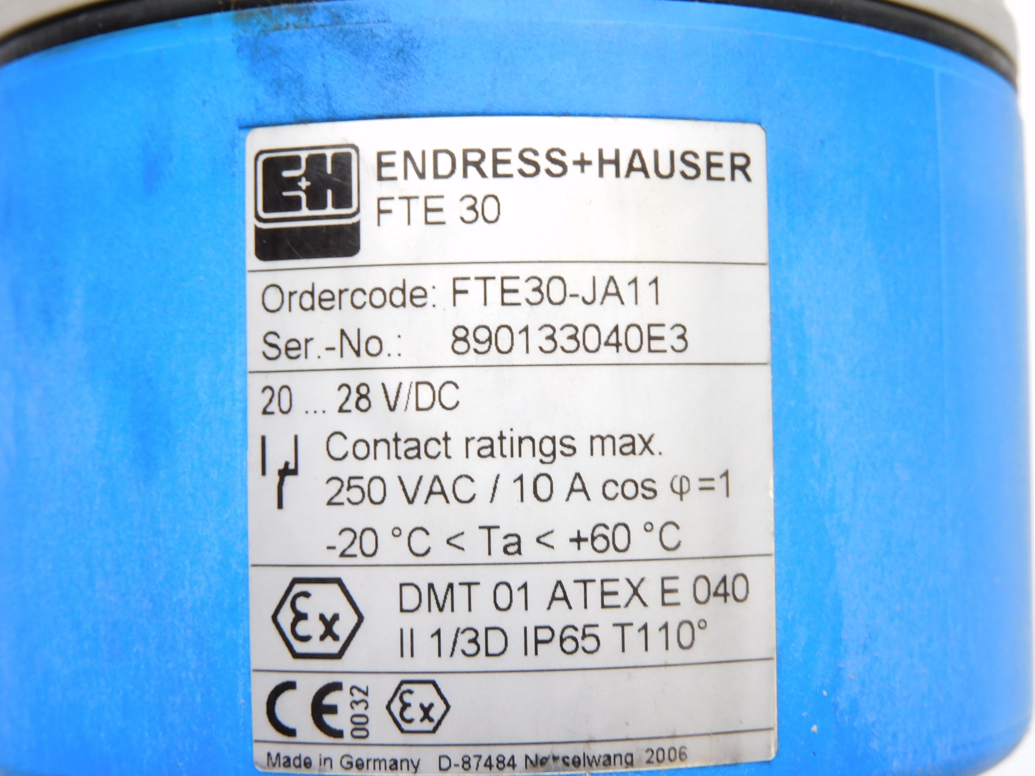 ENDRESS+HAUSER FTE30-JA11 NSMP