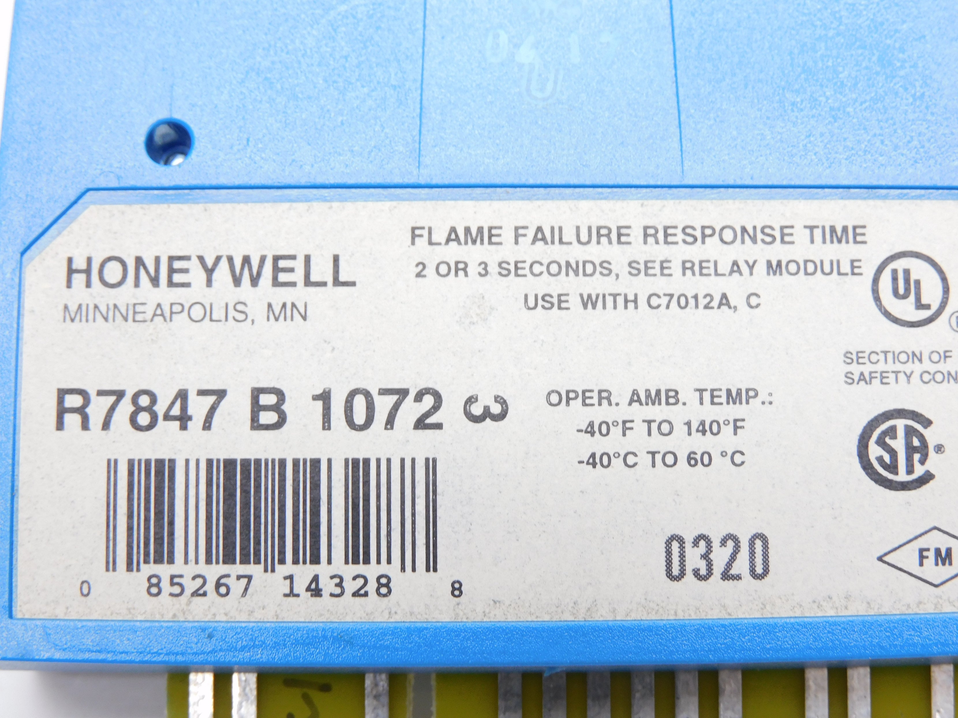 HONEYWELL R7847B1072 UNMP