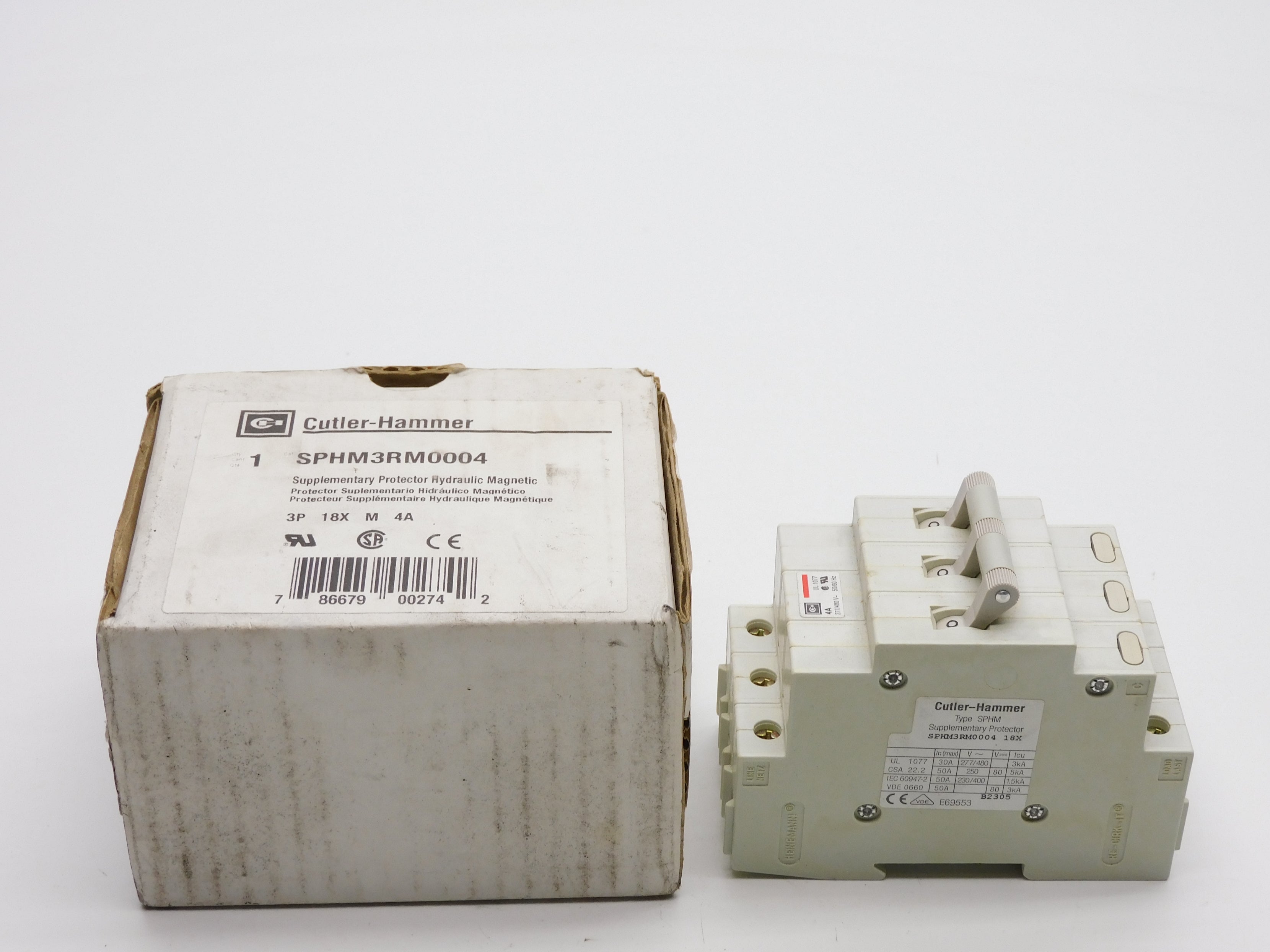 CUTLER HAMMER SPHM3RM0004 4A 277/480V NSMP