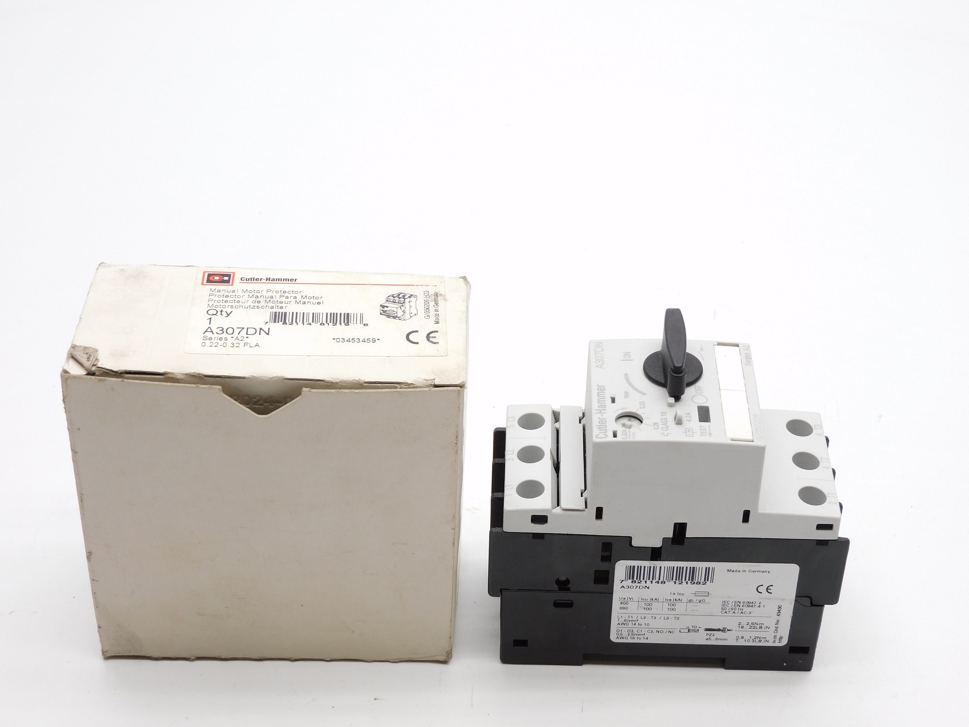 CUTLER HAMMER A307DN SER. A2 0.22-0.32A 690V NSMP