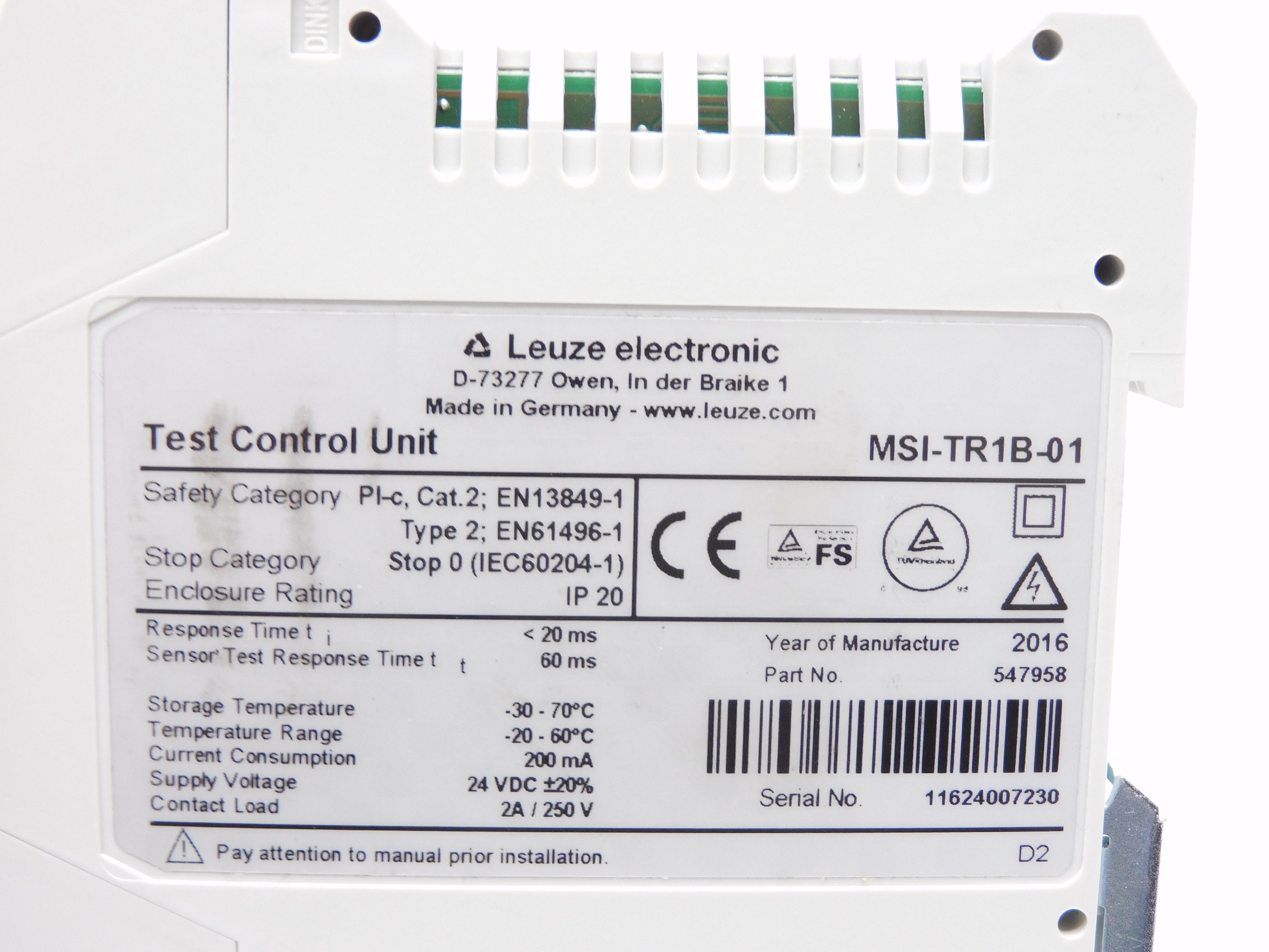 LEUZE ELECTRONIC MSI-TR1B-01 NSMP