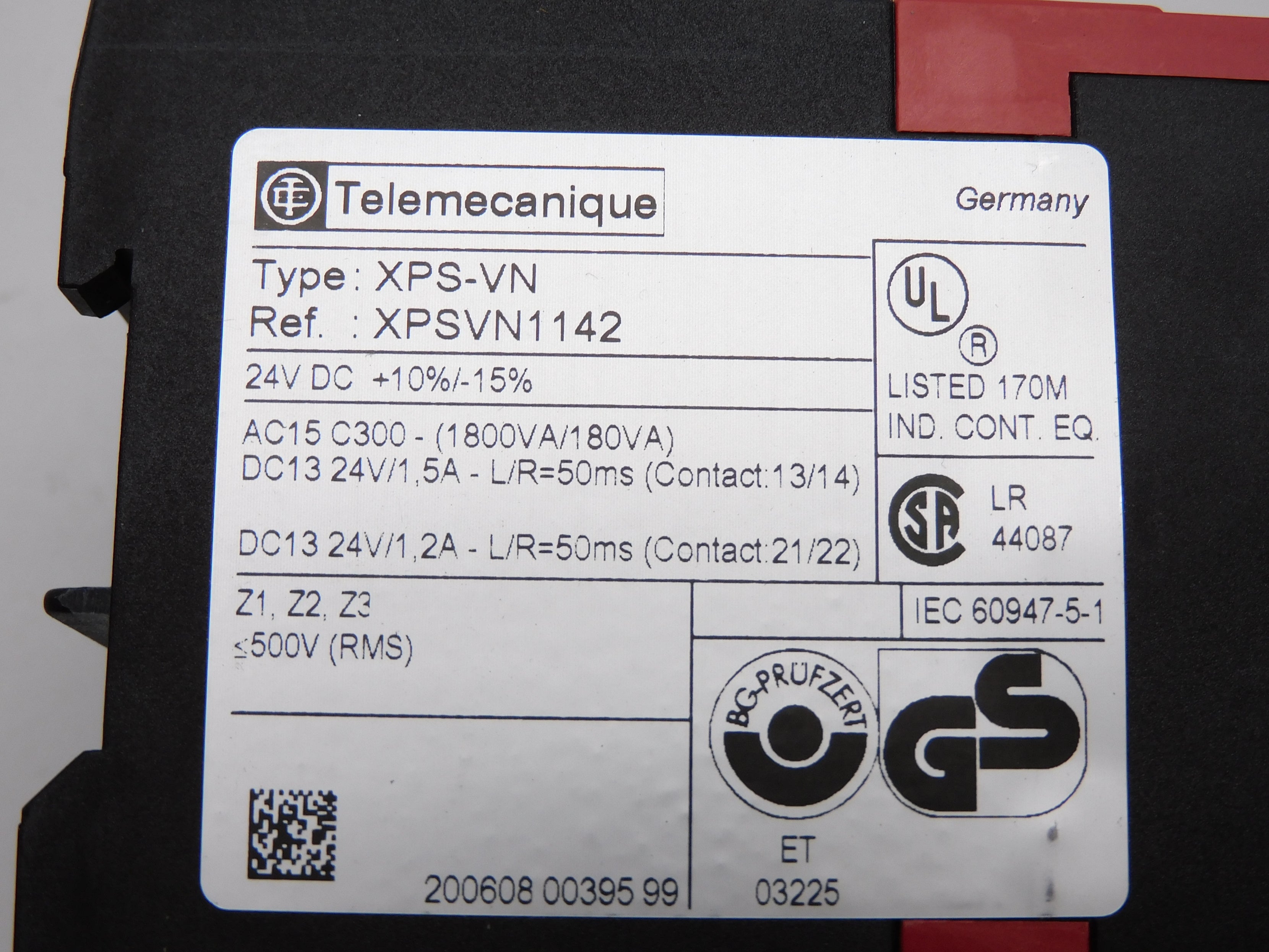 TELEMECANIQUE XPSVN1142 24VDC 1.5A NSMP