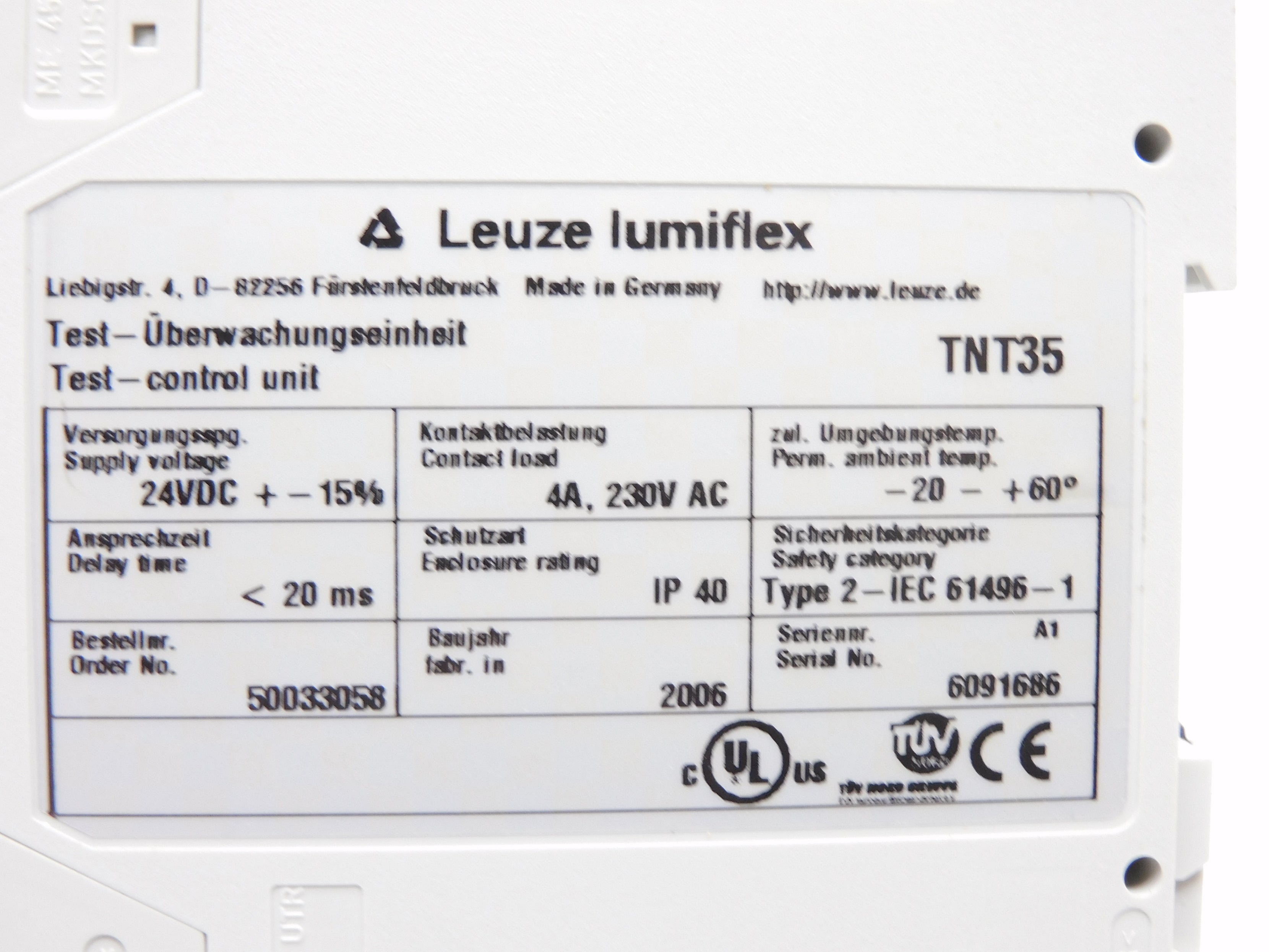 LEUZE TNT35 24VDC 4A NSMP