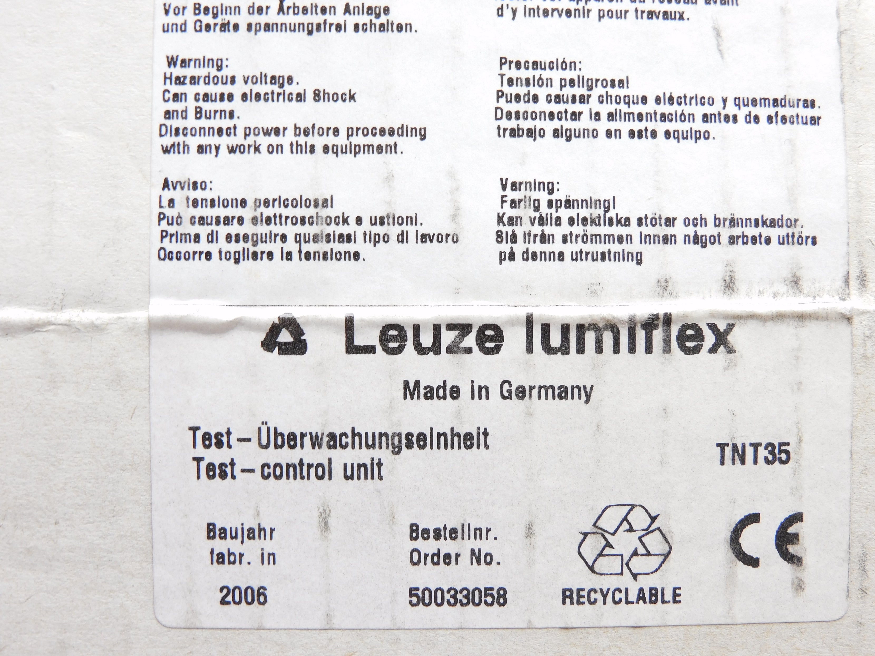 LEUZE TNT35 24VDC 4A NSMP