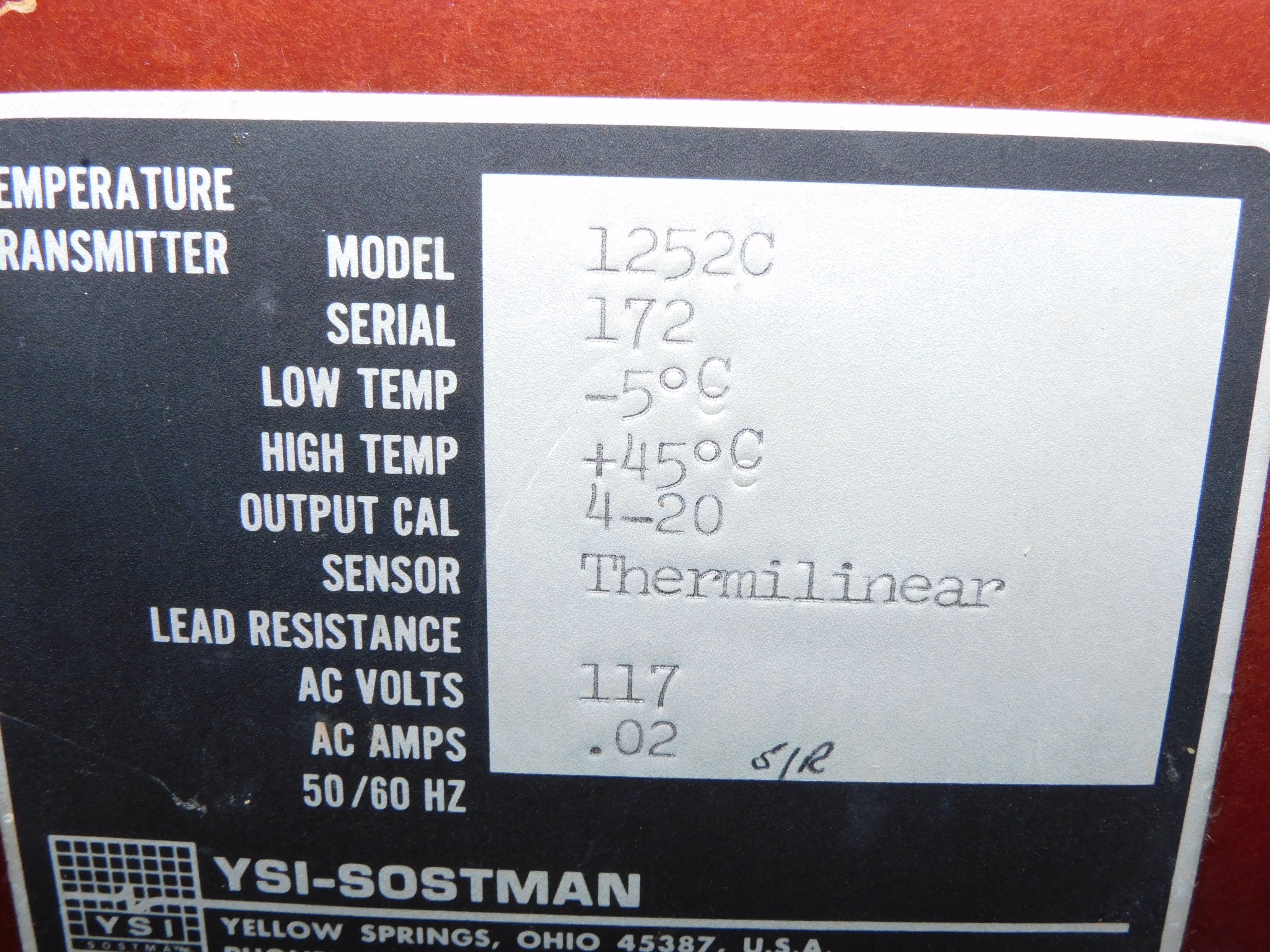 YSI 1252C REMAN