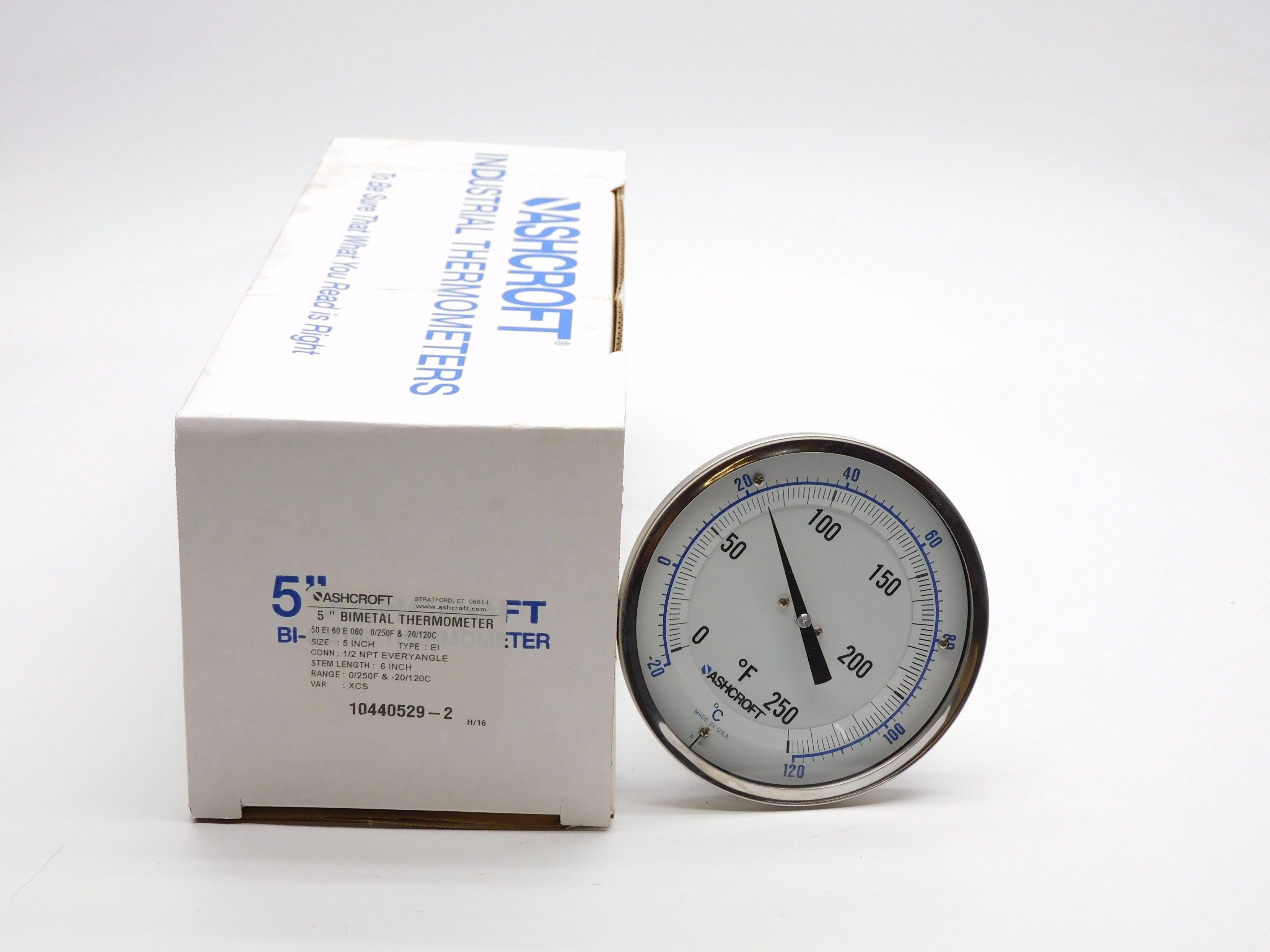 ASHCROFT 50EI60E0600/250F -20/120C NSMP